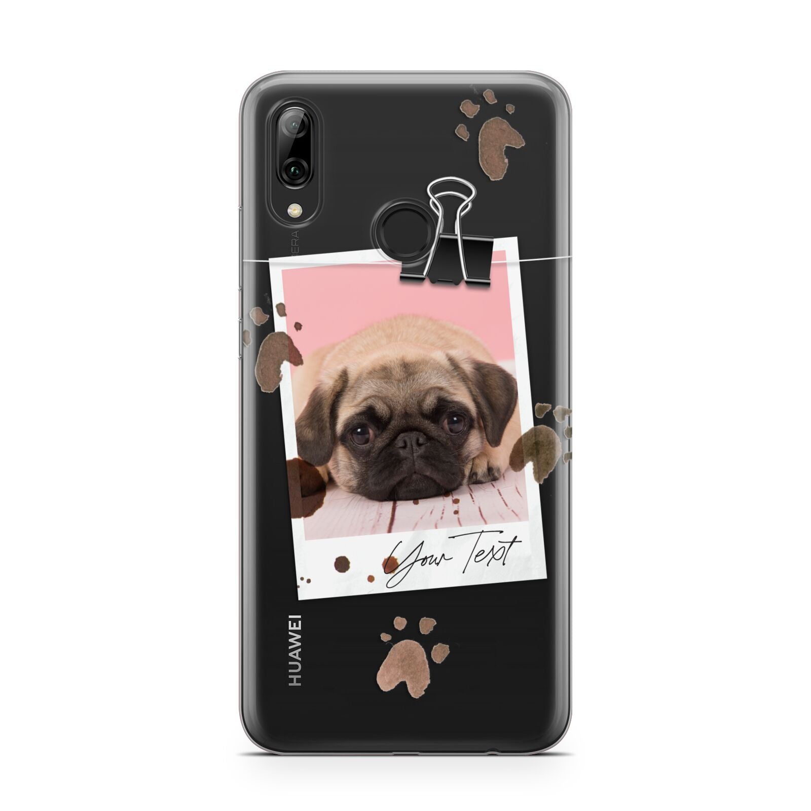 Custom Dog Picture with Name Huawei Y7 2019