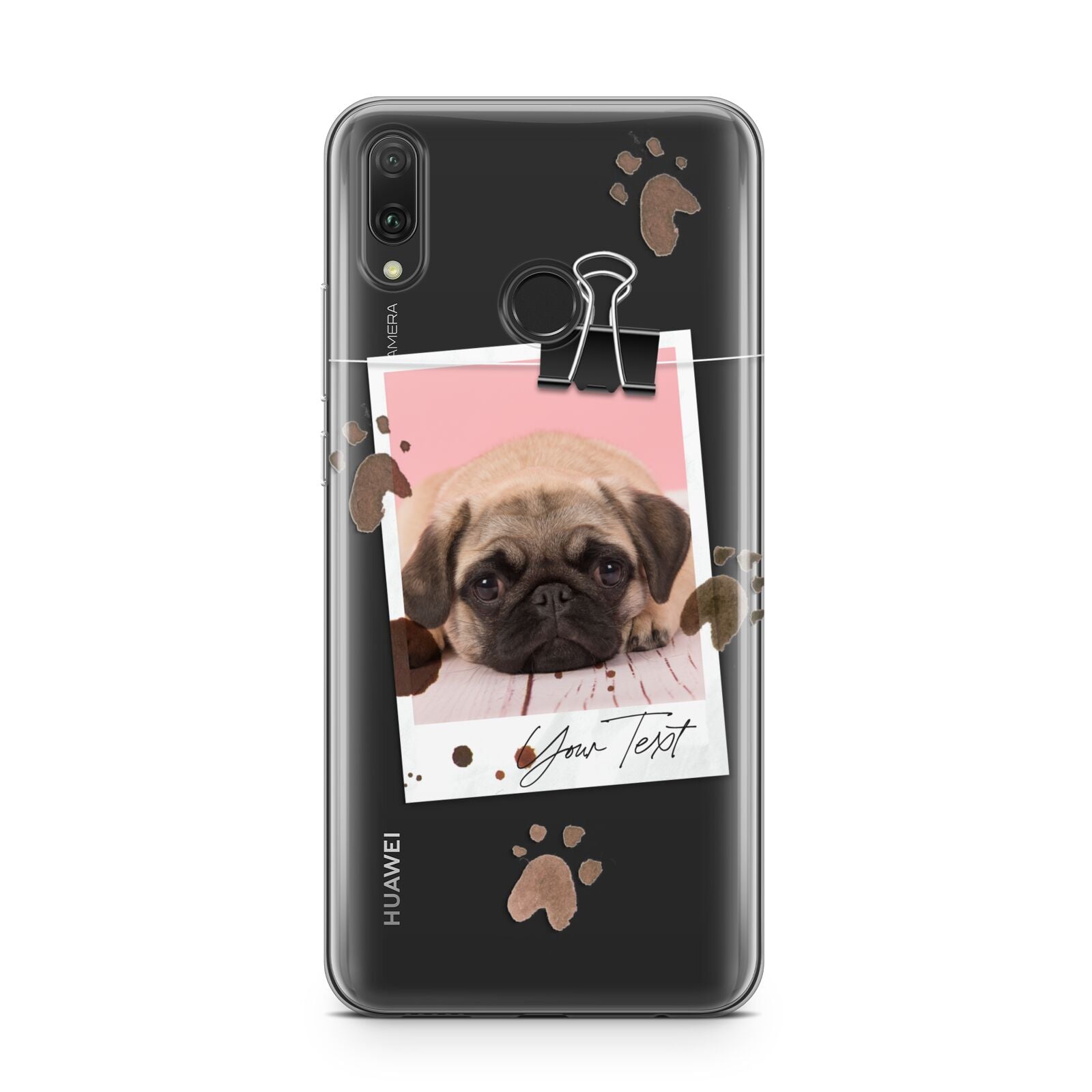 Custom Dog Picture with Name Huawei Y9 2019