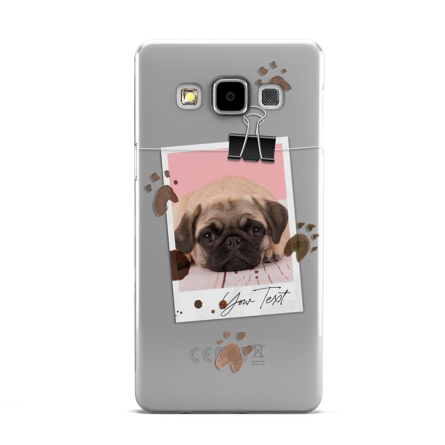 Custom Dog Picture with Name Samsung Galaxy A5 Case