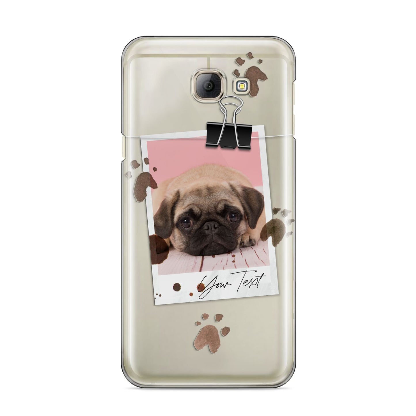 Custom Dog Picture with Name Samsung Galaxy A8 2016 Case