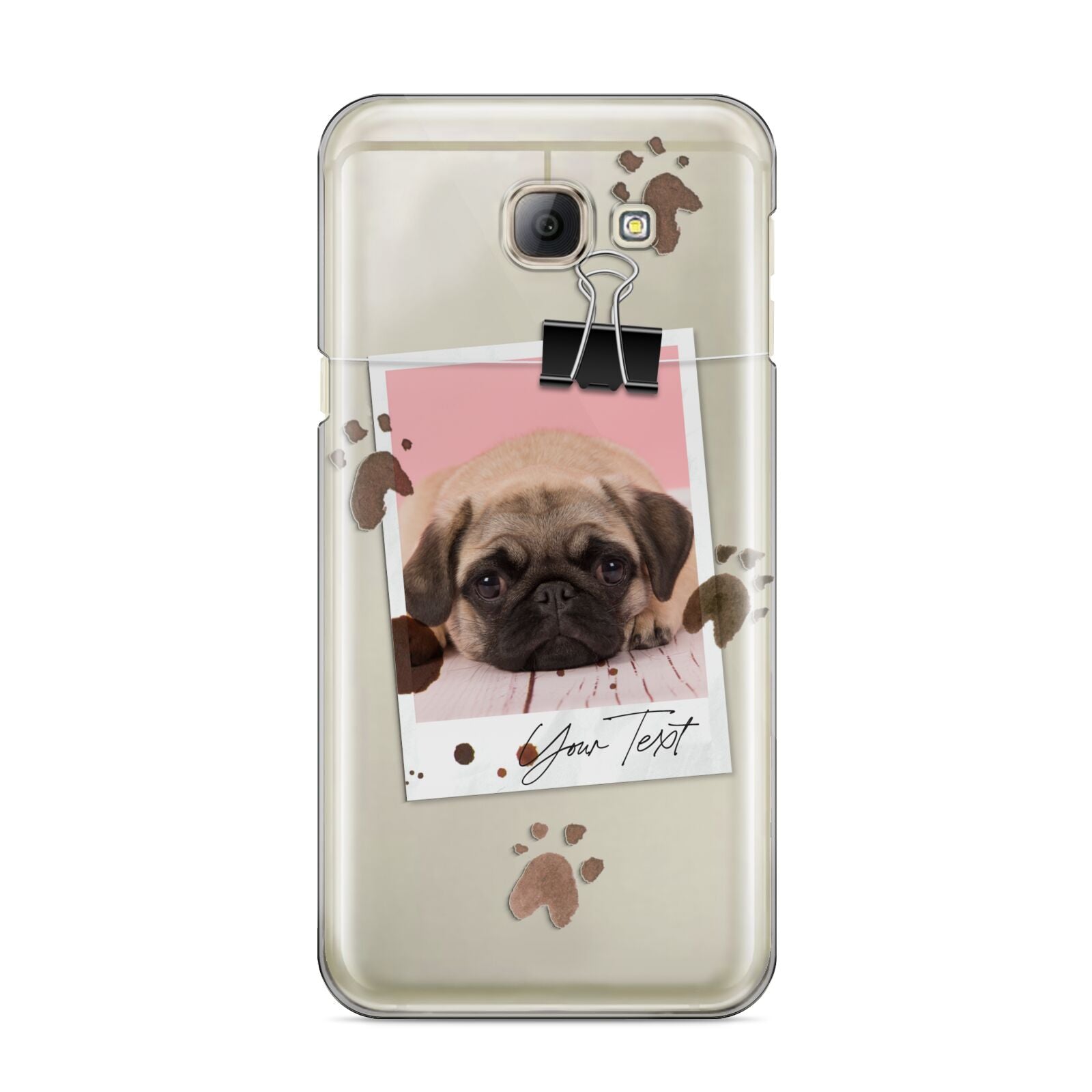 Custom Dog Picture with Name Samsung Galaxy A8 2016 Case