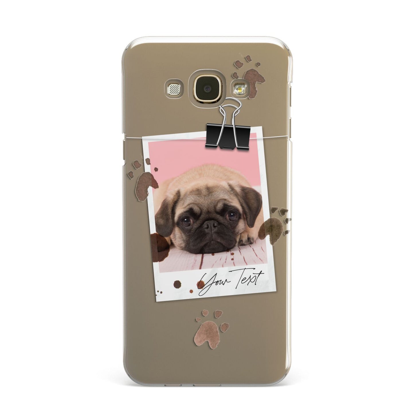 Custom Dog Picture with Name Samsung Galaxy A8 Case