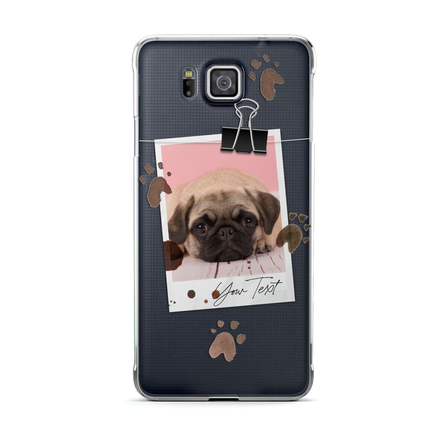 Custom Dog Picture with Name Samsung Galaxy Alpha Case