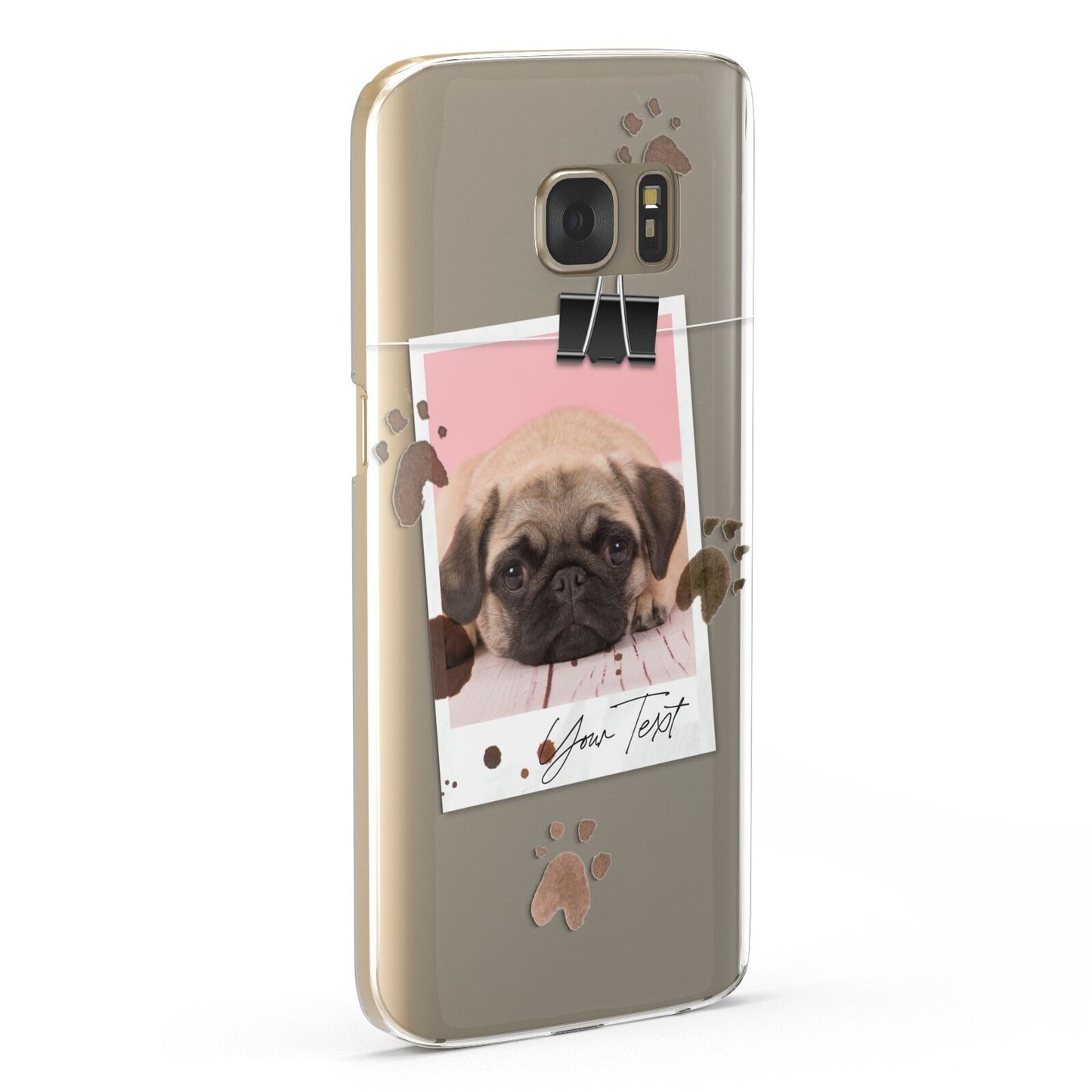 Custom Dog Picture with Name Samsung Galaxy Case Fourty Five Degrees