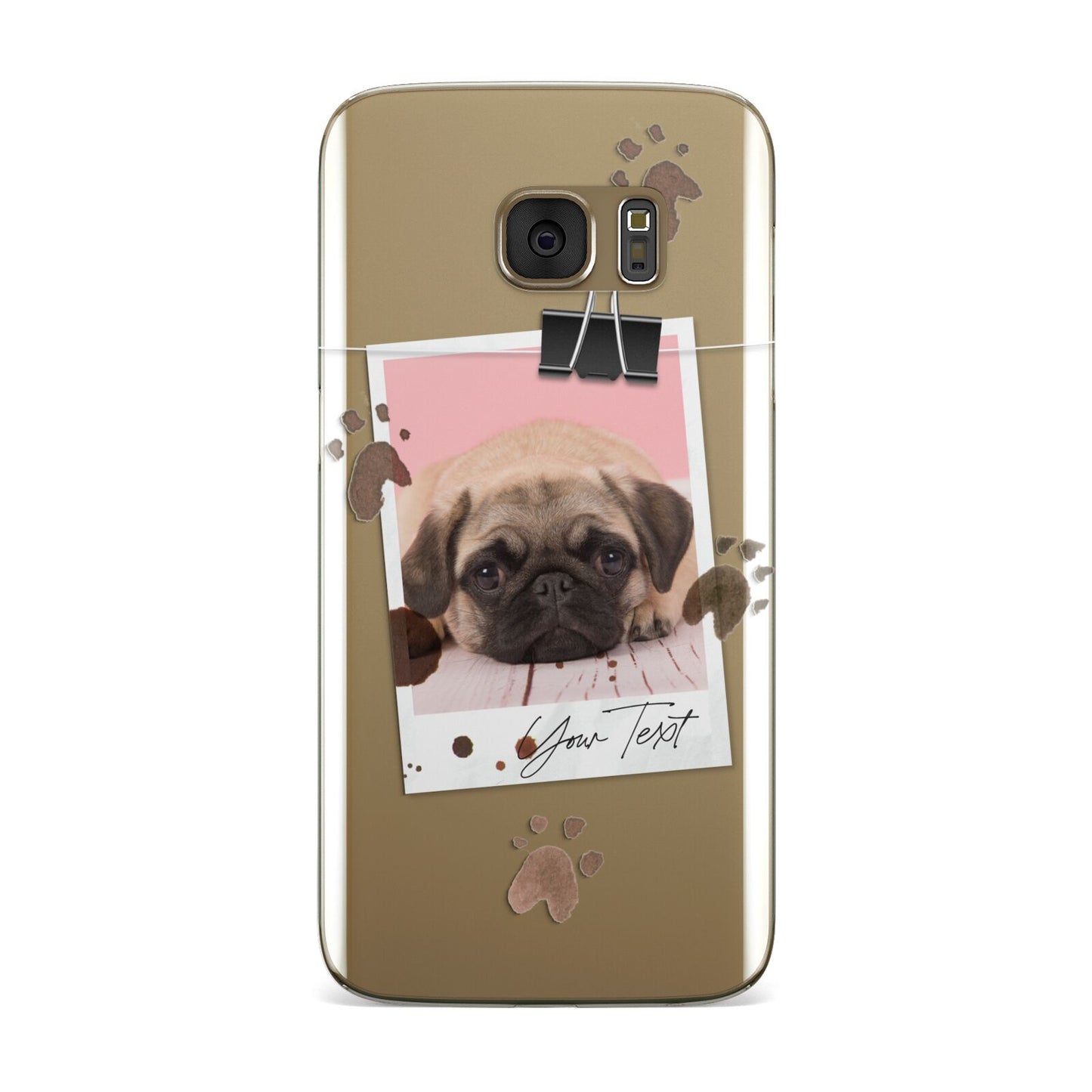 Custom Dog Picture with Name Samsung Galaxy Case