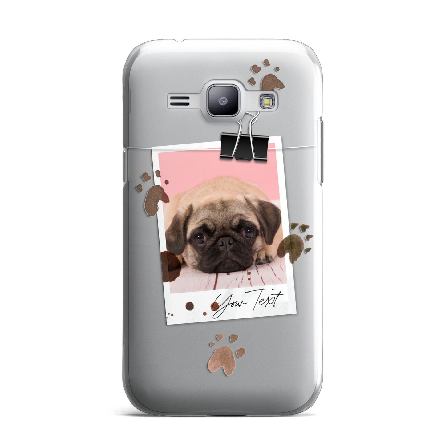 Custom Dog Picture with Name Samsung Galaxy J1 2015 Case