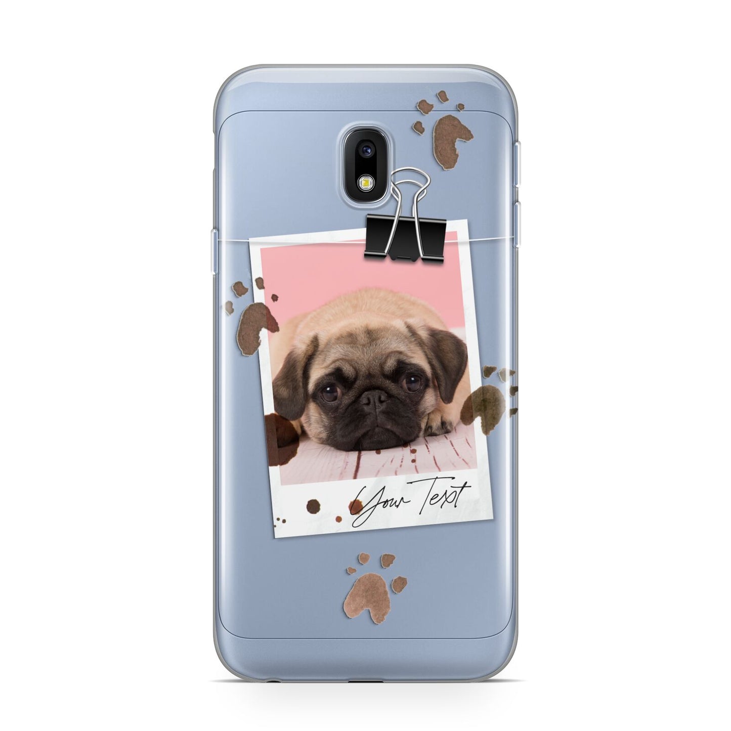 Custom Dog Picture with Name Samsung Galaxy J3 2017 Case