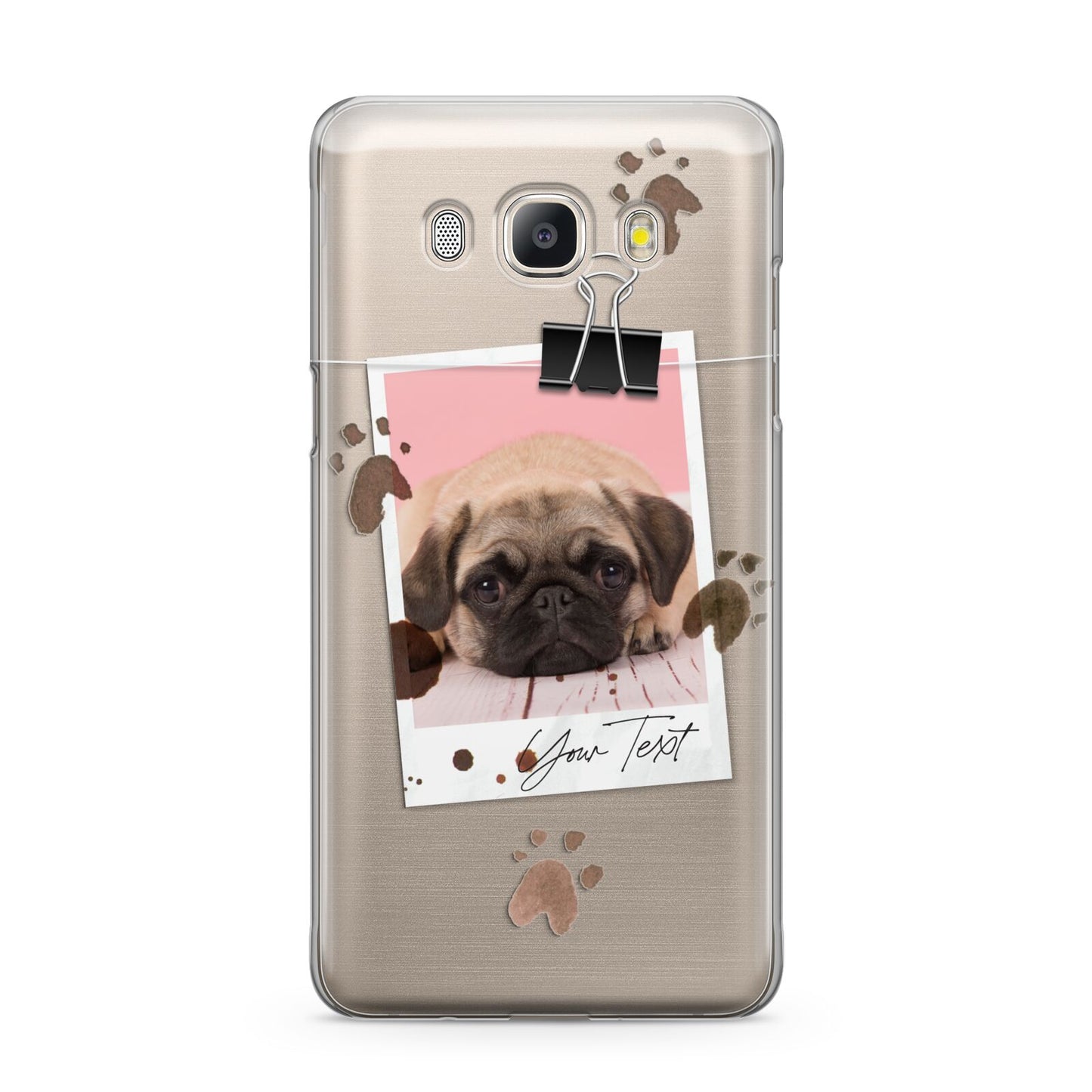 Custom Dog Picture with Name Samsung Galaxy J5 2016 Case