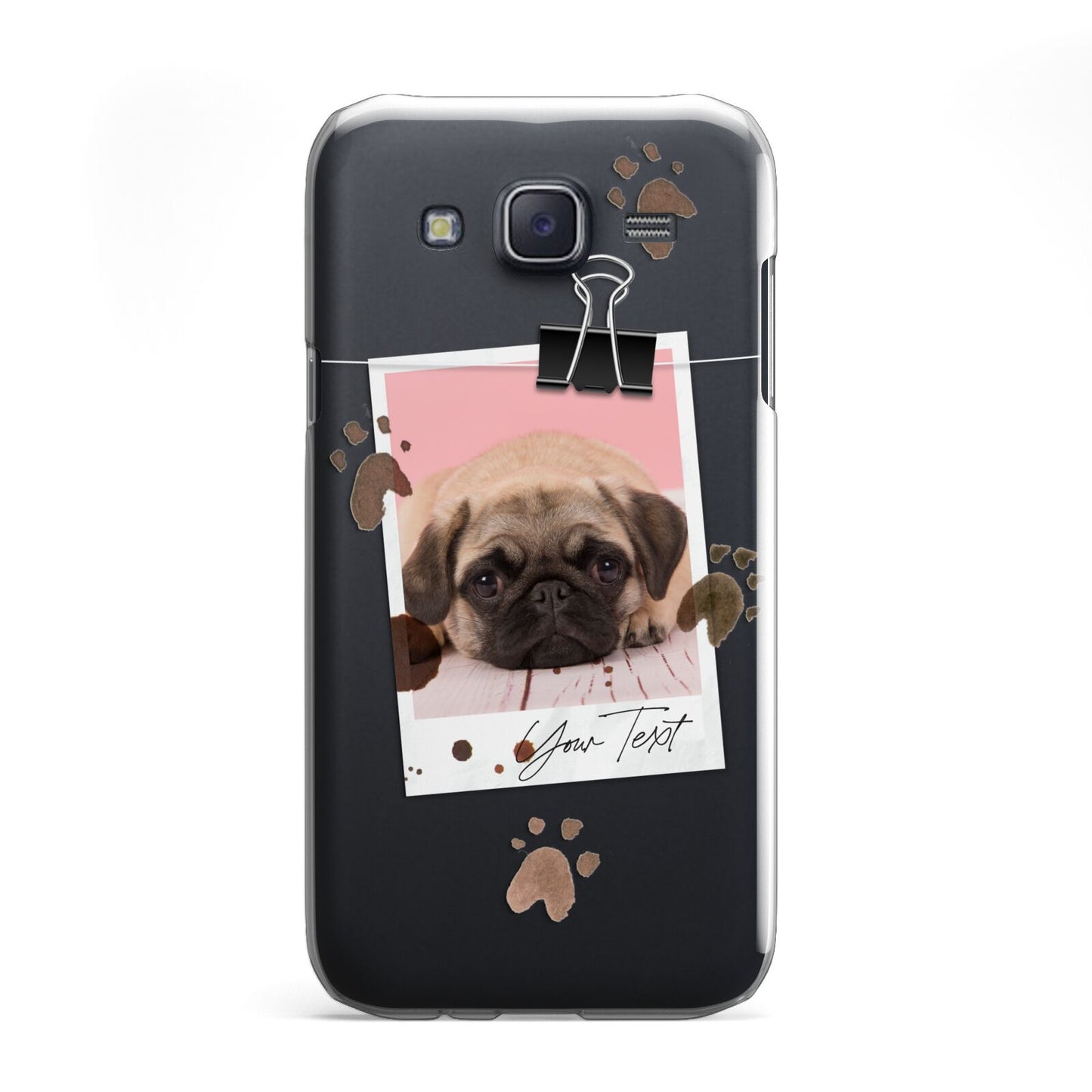 Custom Dog Picture with Name Samsung Galaxy J5 Case