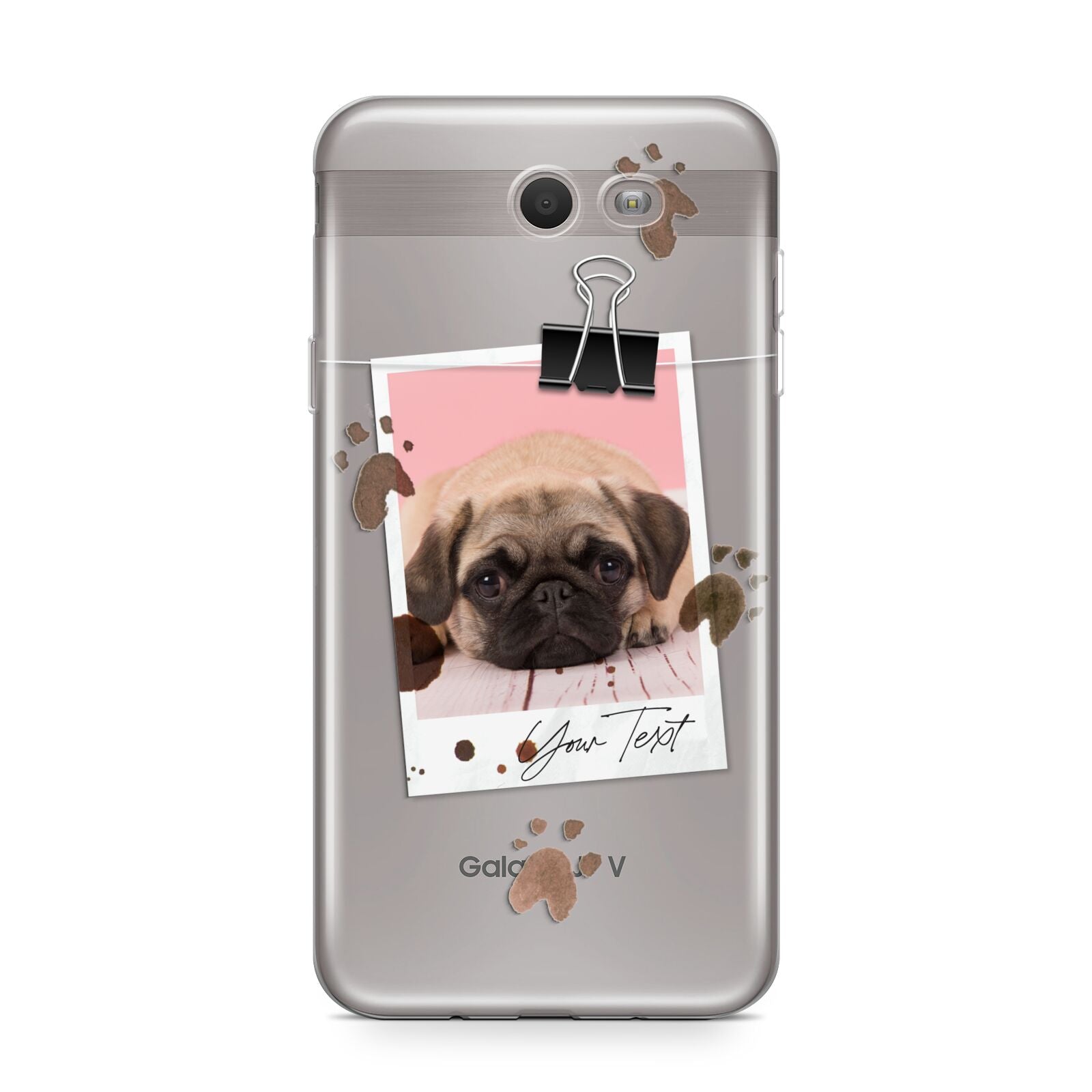 Custom Dog Picture with Name Samsung Galaxy J7 2017 Case