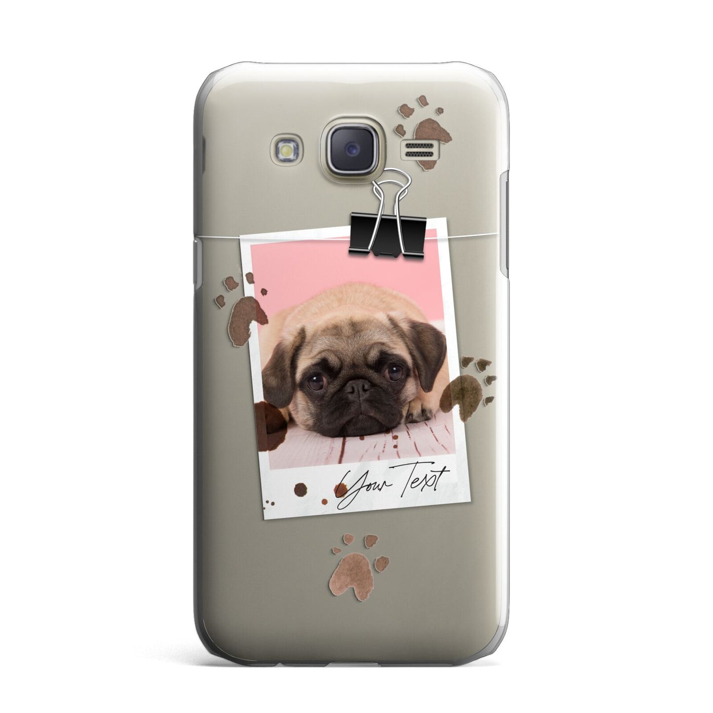 Custom Dog Picture with Name Samsung Galaxy J7 Case