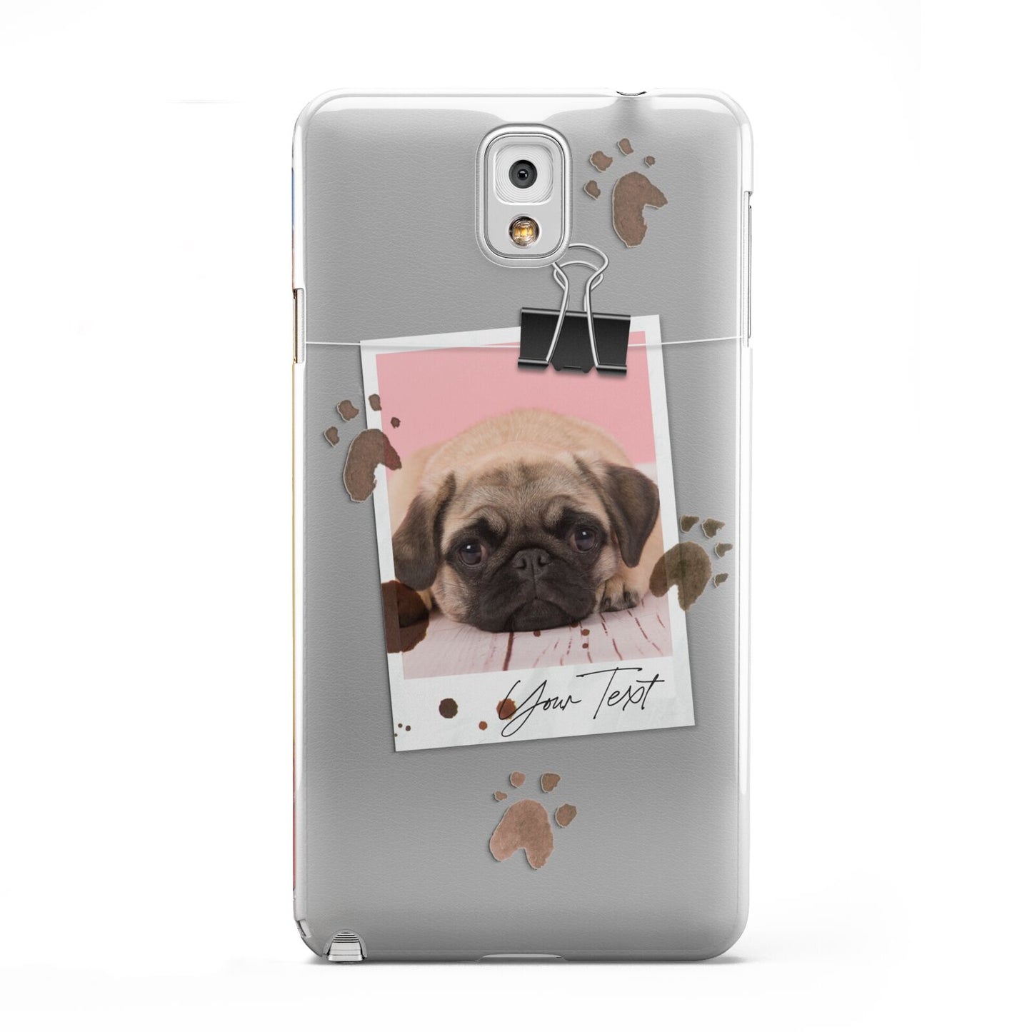 Custom Dog Picture with Name Samsung Galaxy Note 3 Case