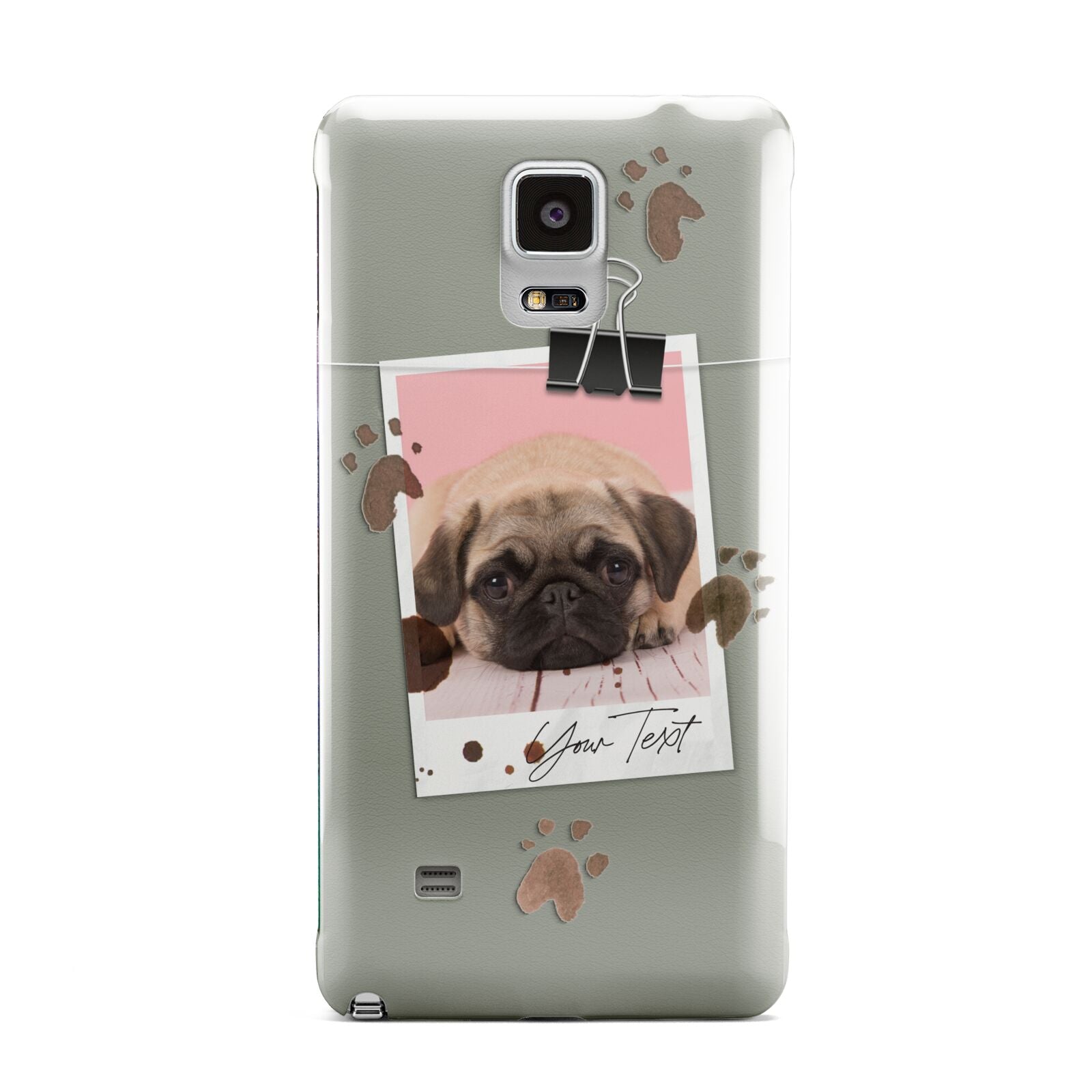 Custom Dog Picture with Name Samsung Galaxy Note 4 Case