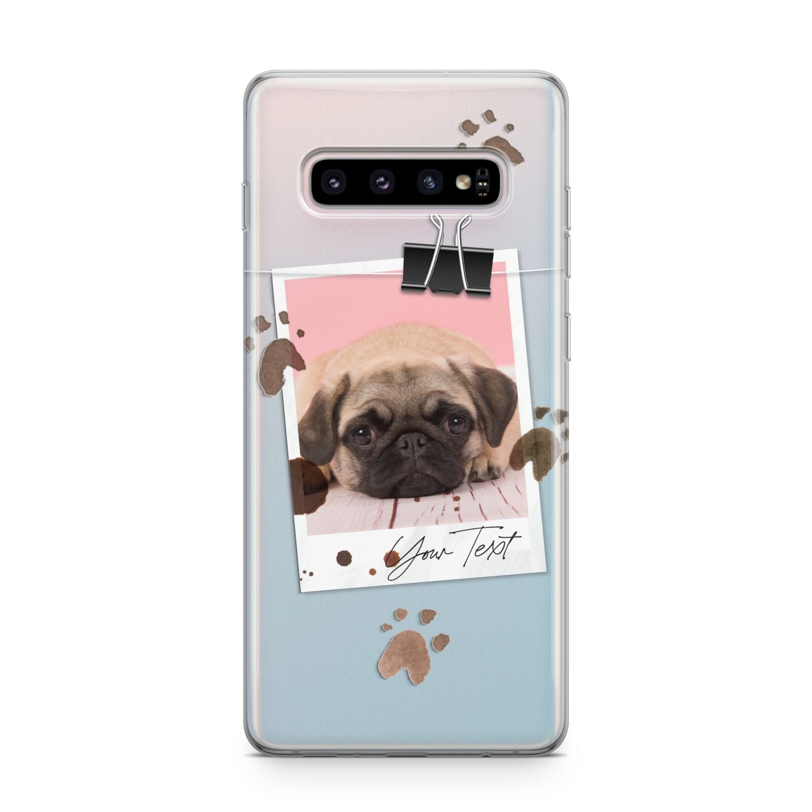 Custom Dog Picture with Name Samsung Galaxy S10 Plus Case