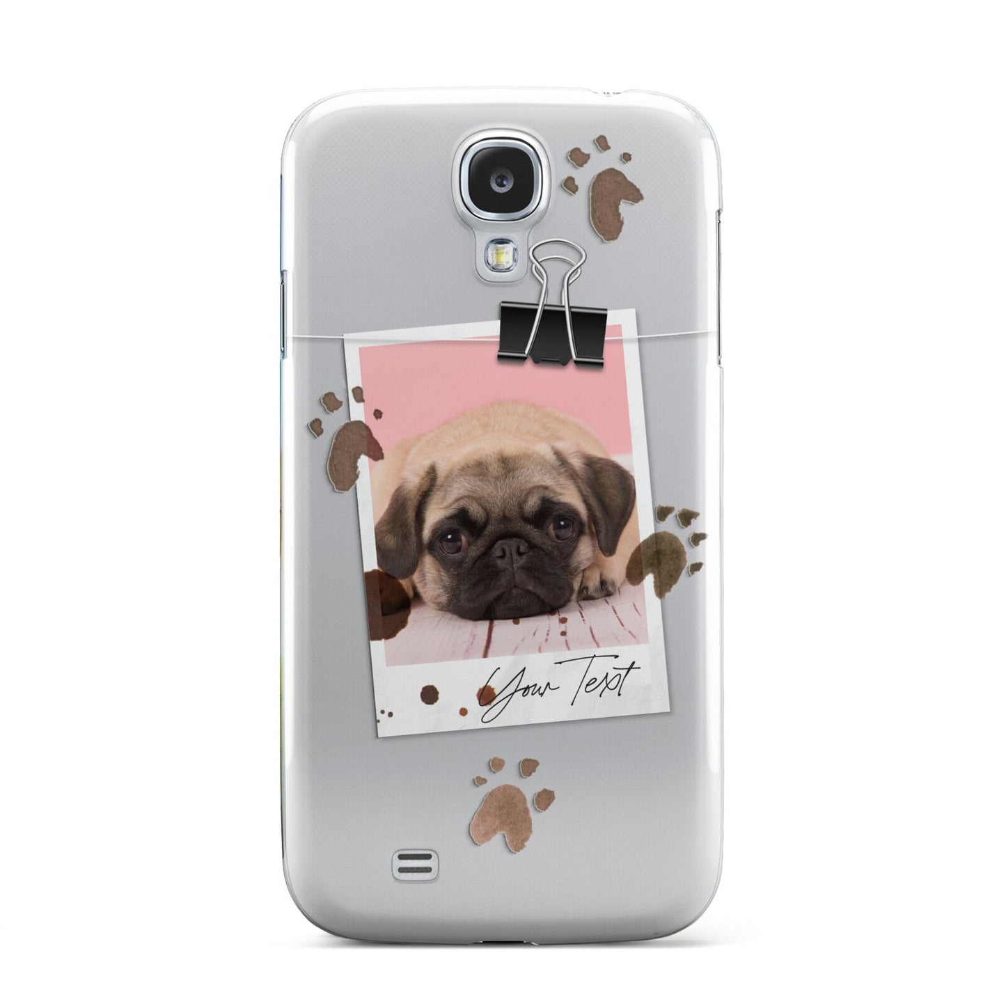 Custom Dog Picture with Name Samsung Galaxy S4 Case