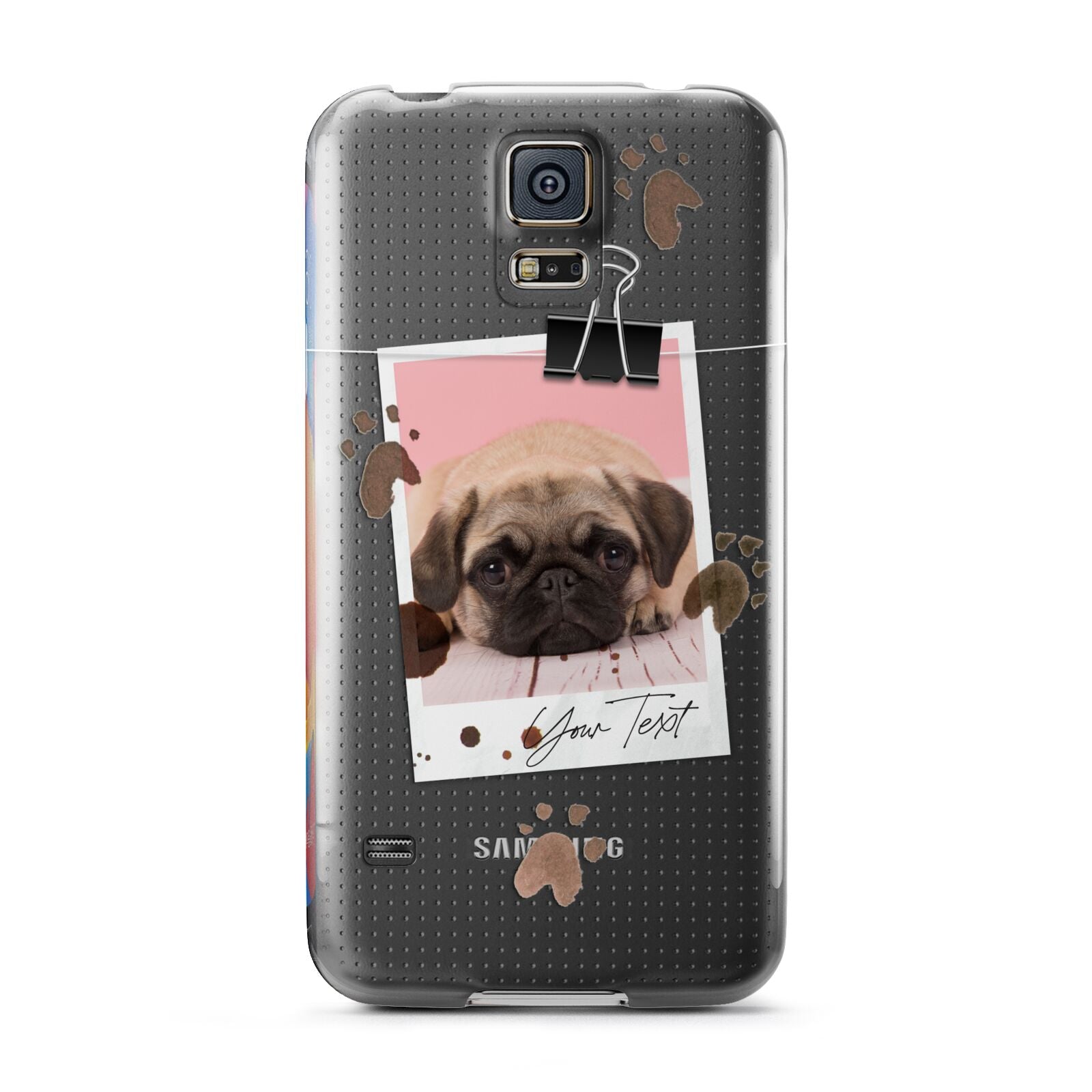 Custom Dog Picture with Name Samsung Galaxy S5 Case