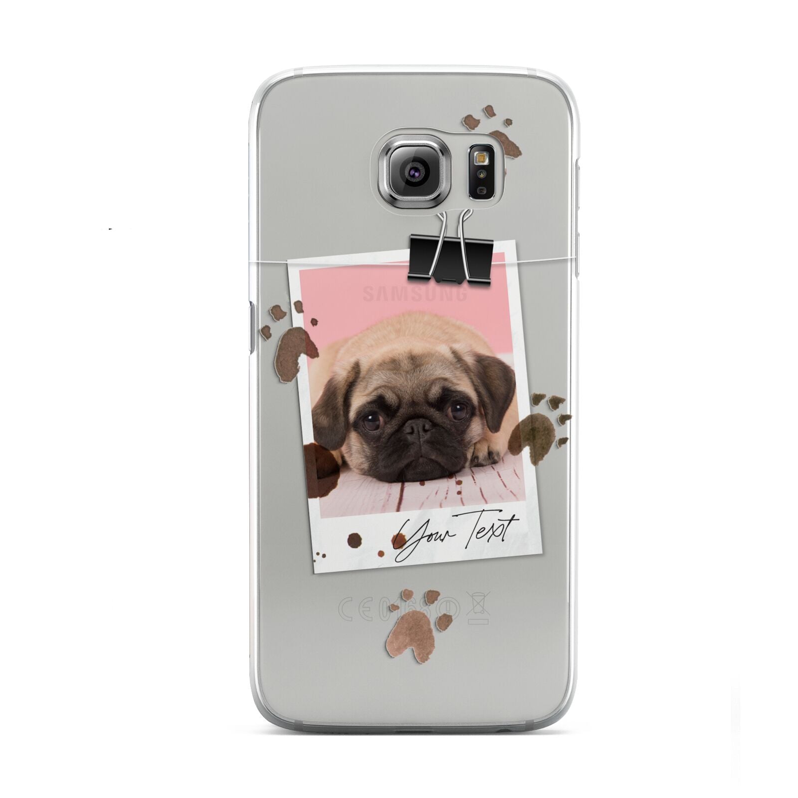 Custom Dog Picture with Name Samsung Galaxy S6 Case