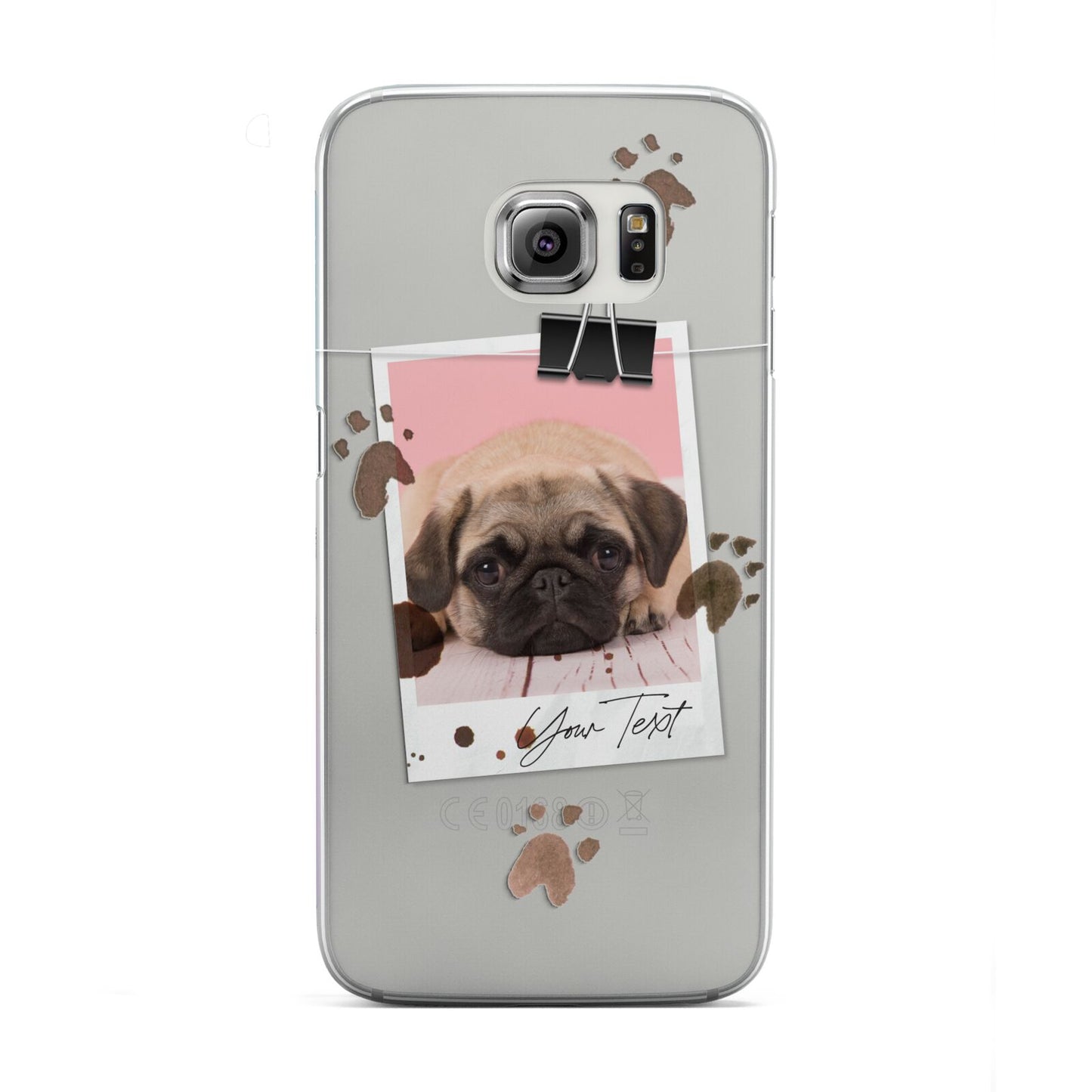 Custom Dog Picture with Name Samsung Galaxy S6 Edge Case