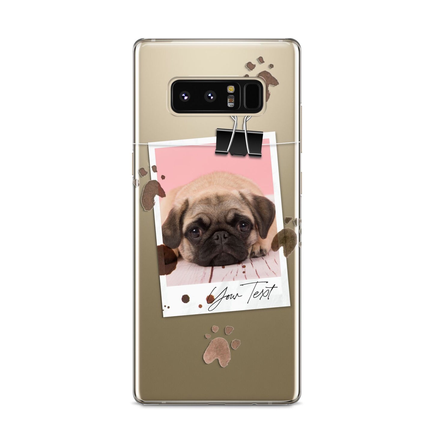 Custom Dog Picture with Name Samsung Galaxy S8 Case