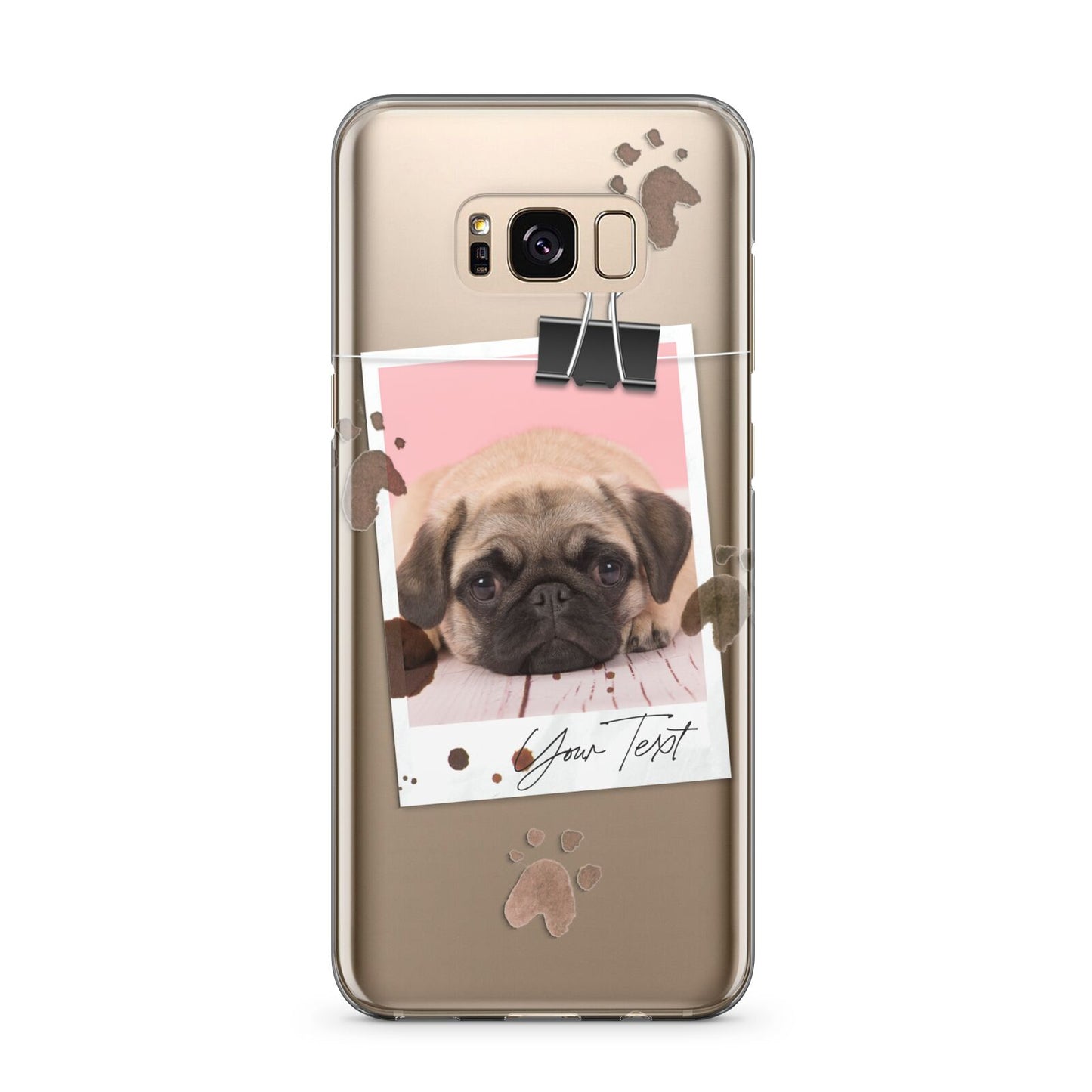 Custom Dog Picture with Name Samsung Galaxy S8 Plus Case