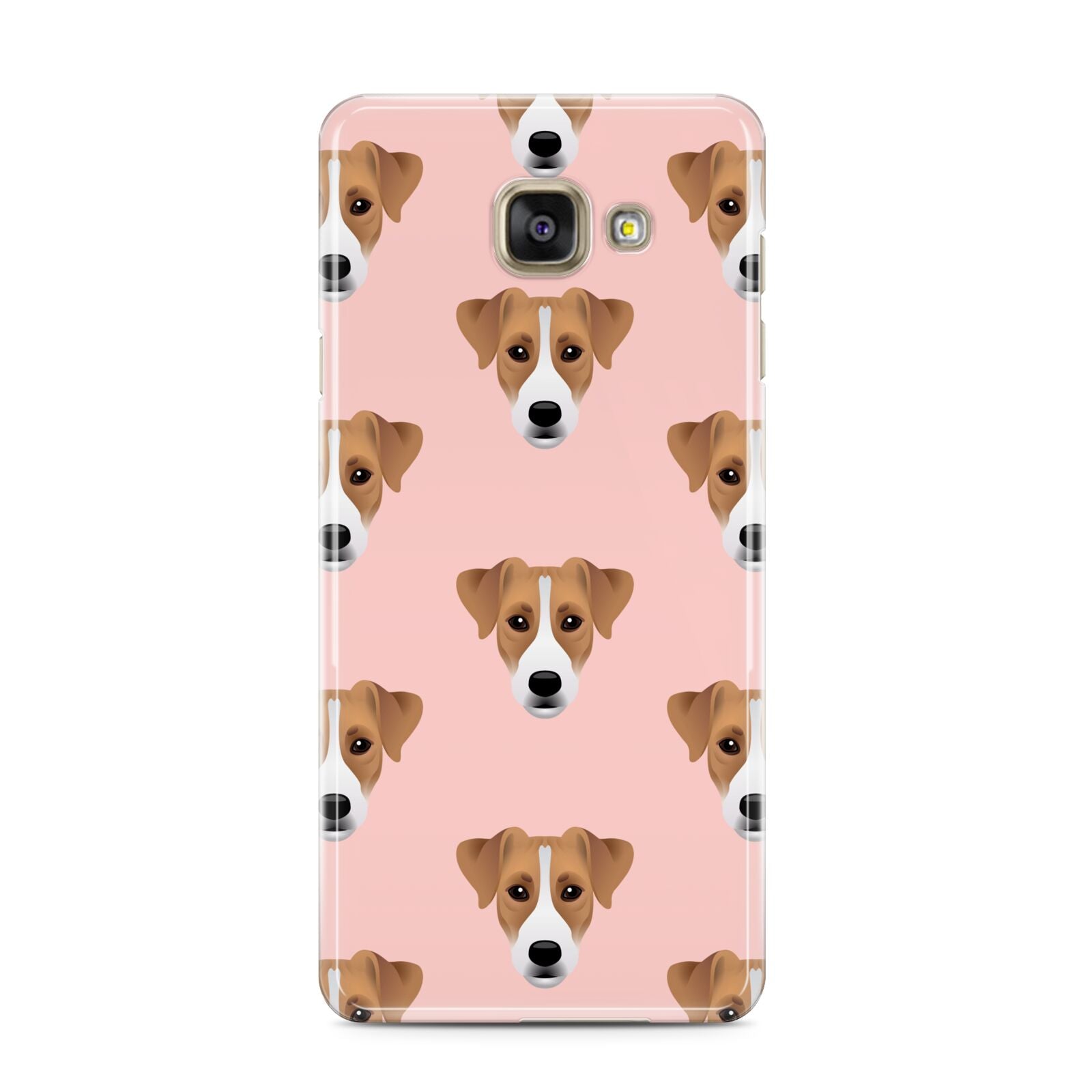 Custom Dog Samsung Galaxy A3 2016 Case on gold phone