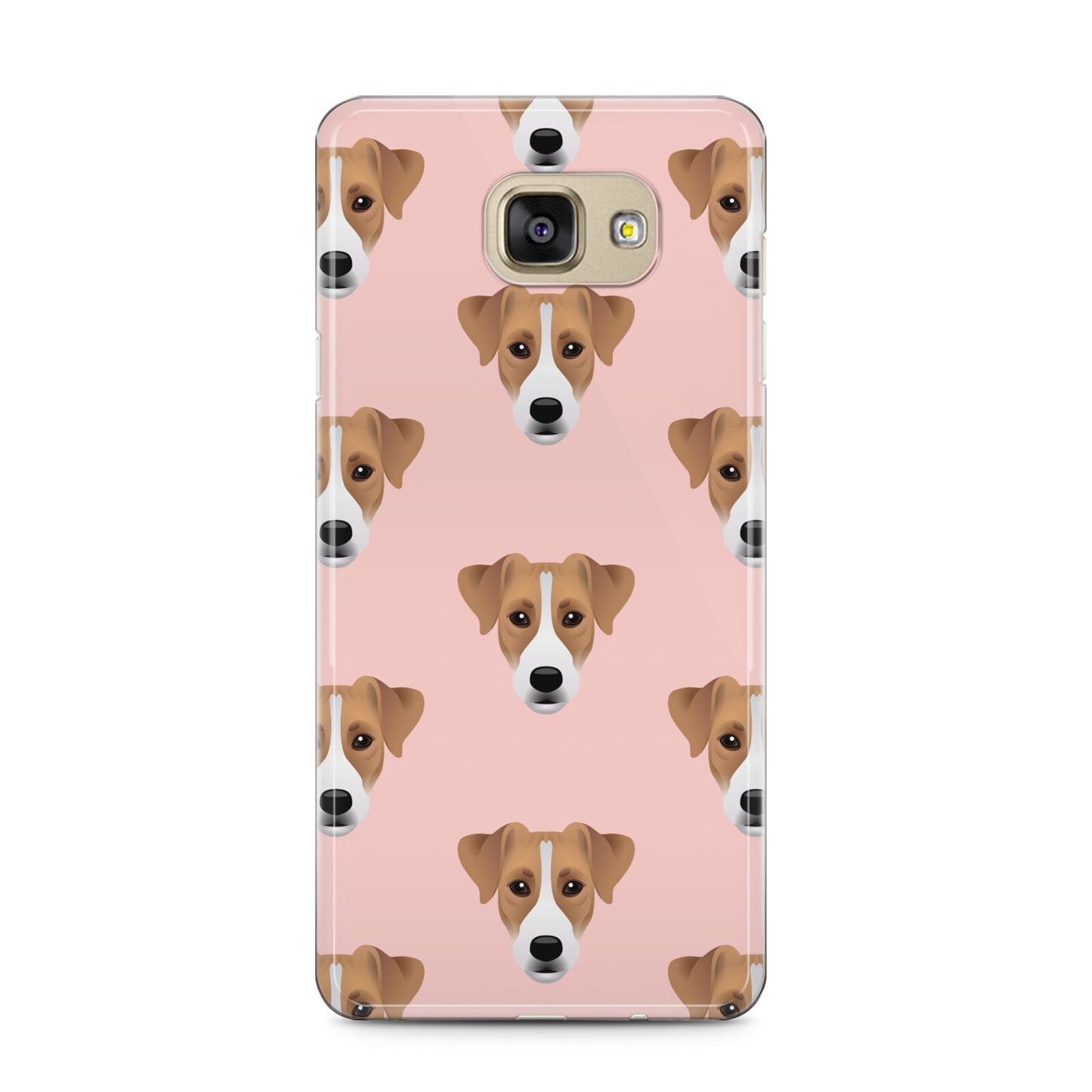 Custom Dog Samsung Galaxy A5 2016 Case on gold phone