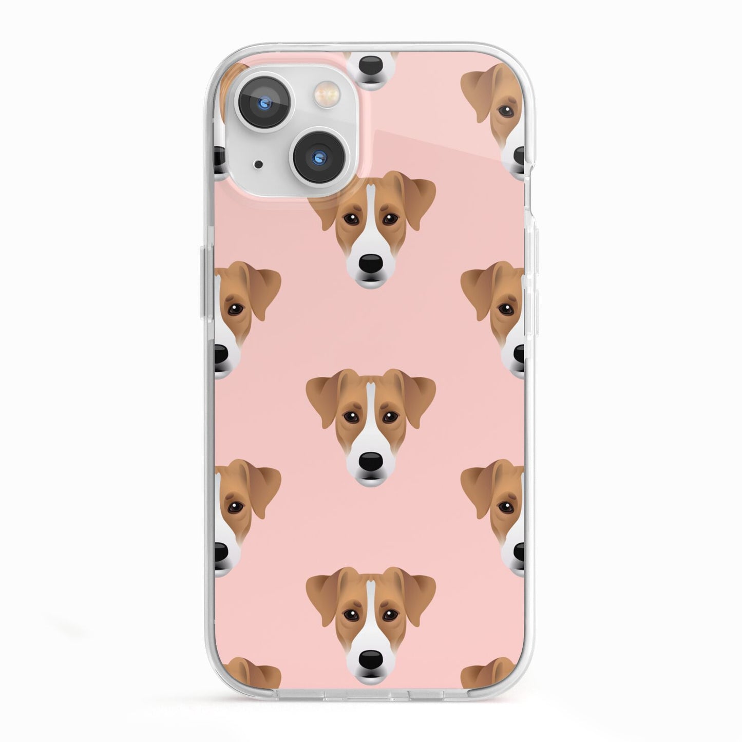 Custom Dog iPhone 13 TPU Impact Case with White Edges