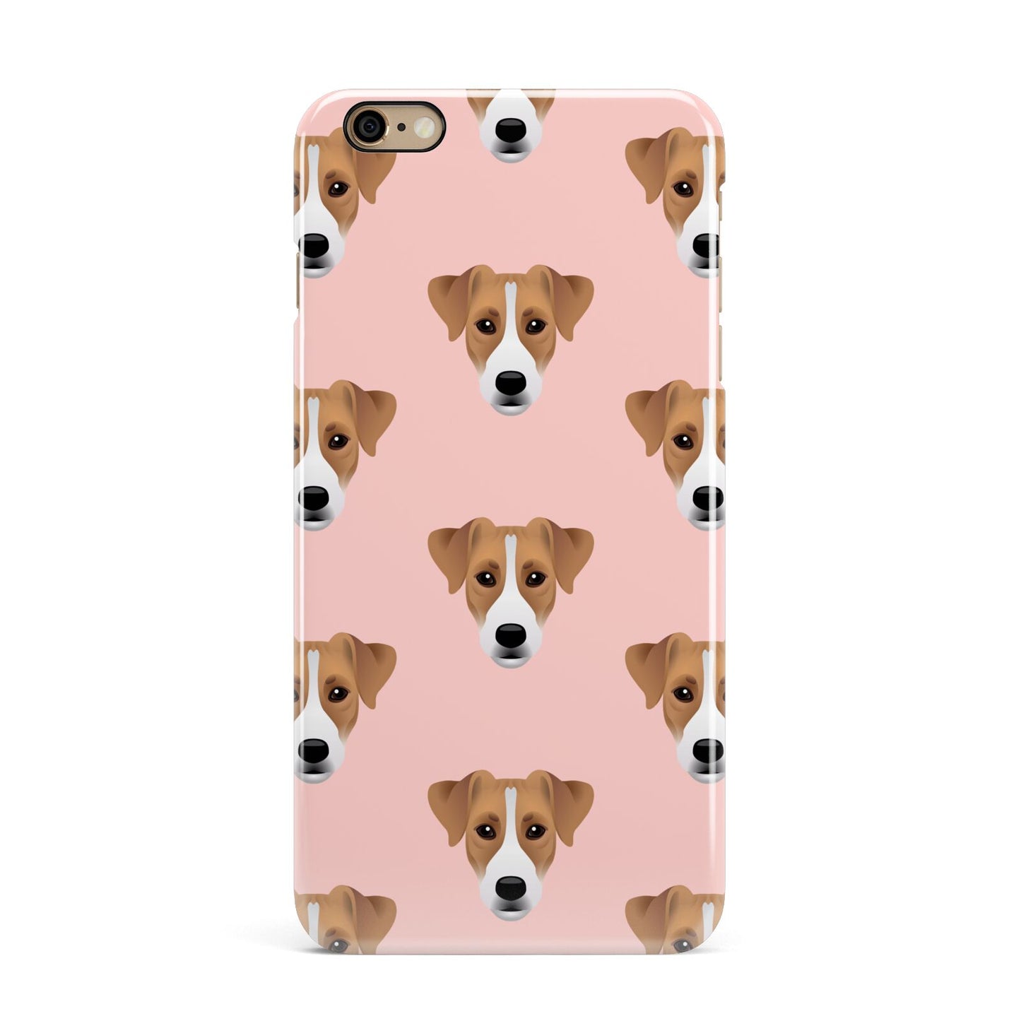 Custom Dog iPhone 6 Plus 3D Snap Case on Gold Phone