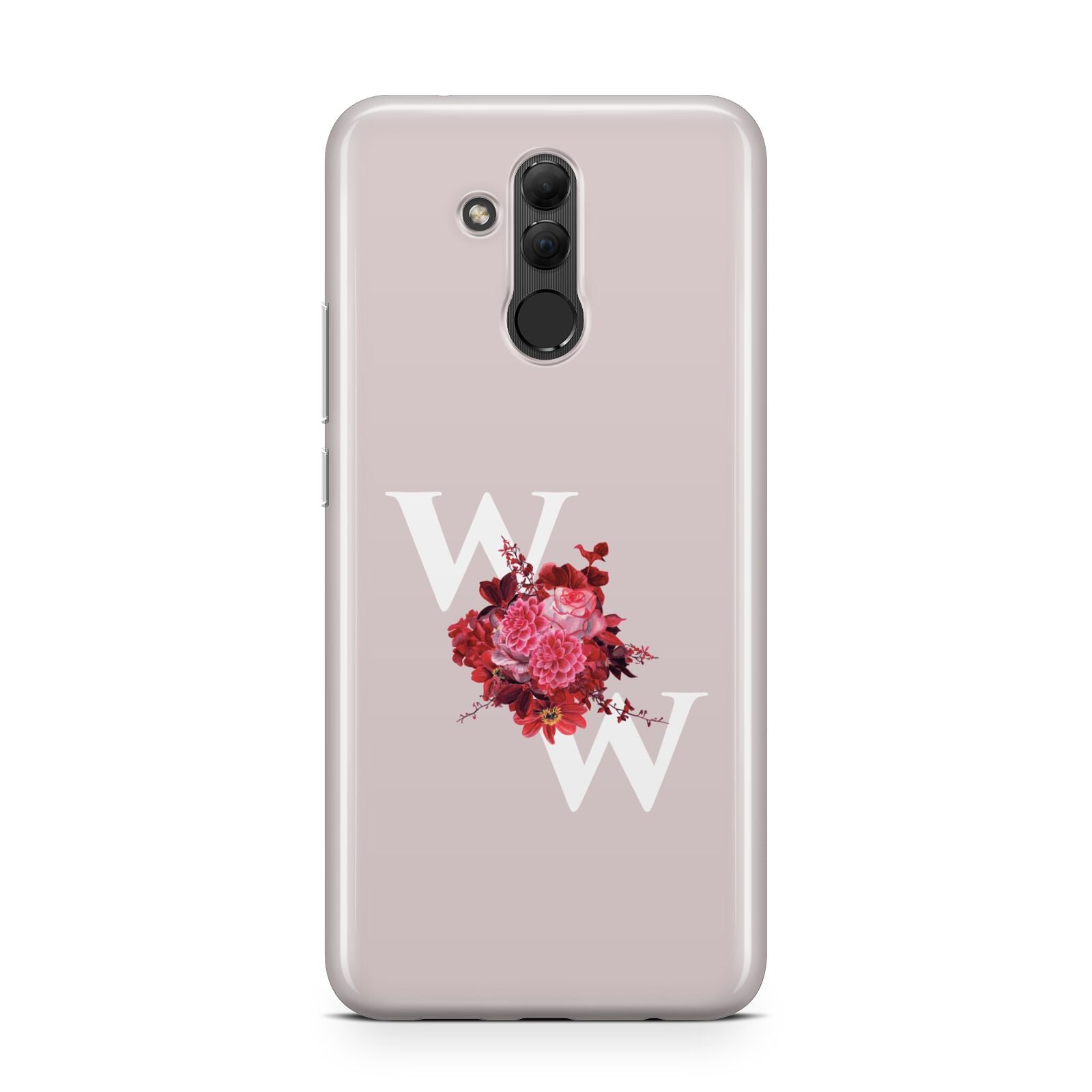 Custom Dual Initial Floral Huawei Mate 20 Lite