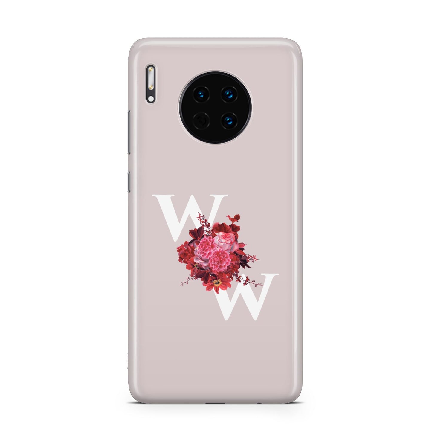 Custom Dual Initial Floral Huawei Mate 30