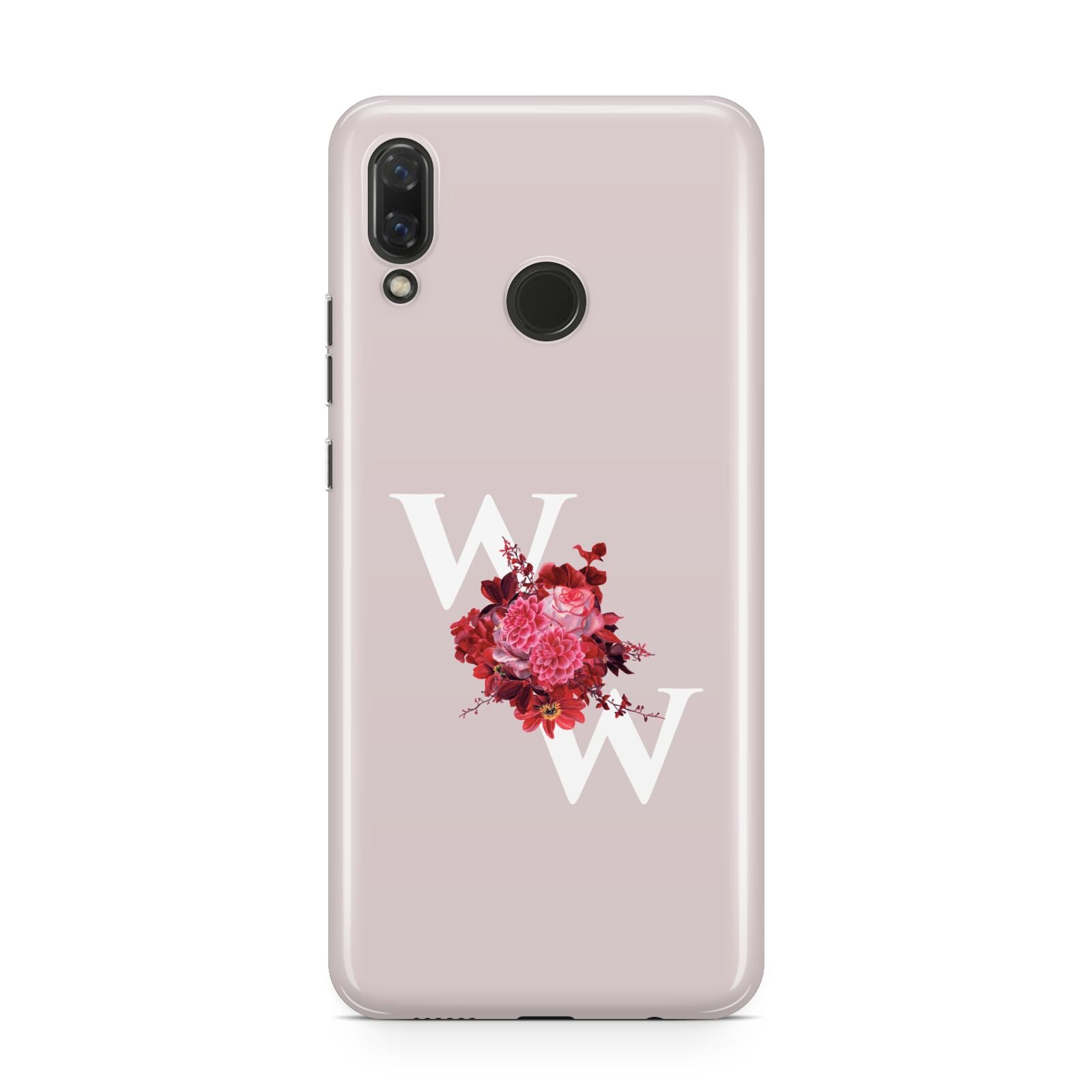 Custom Dual Initial Floral Huawei Nova 3 Phone Case