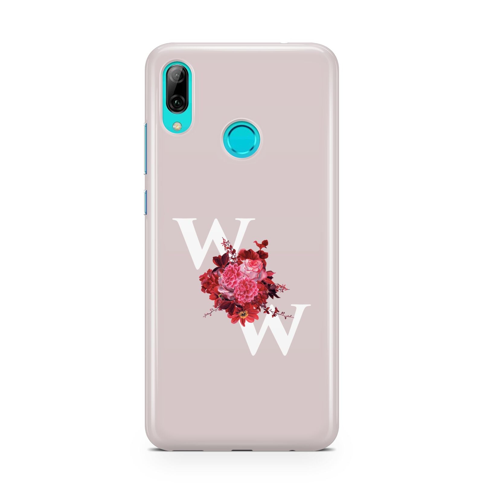 Custom Dual Initial Floral Huawei P Smart 2019 Case