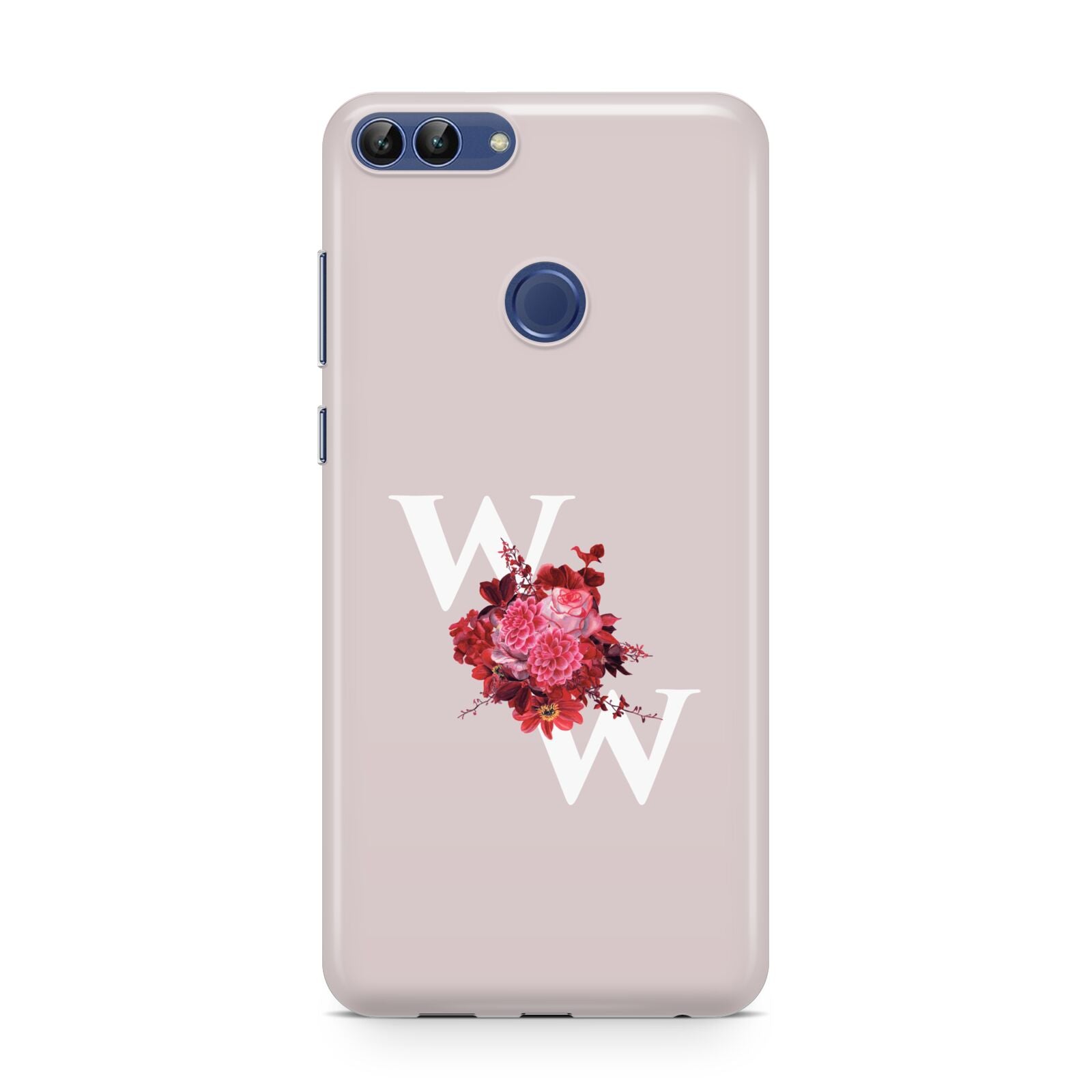 Custom Dual Initial Floral Huawei P Smart Case