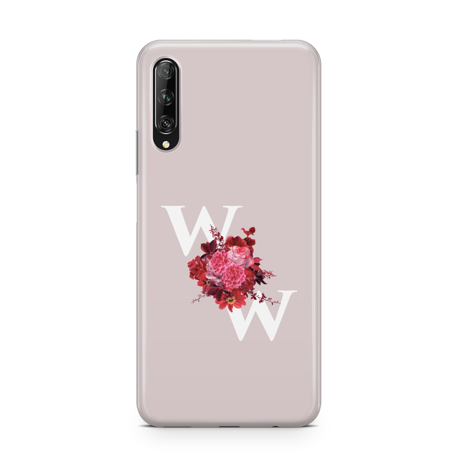 Custom Dual Initial Floral Huawei P Smart Pro 2019