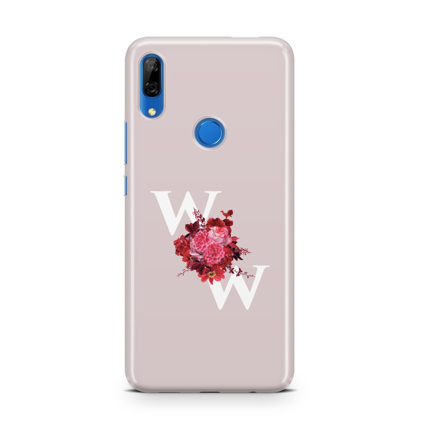 Custom Dual Initial Floral Huawei P Smart Z