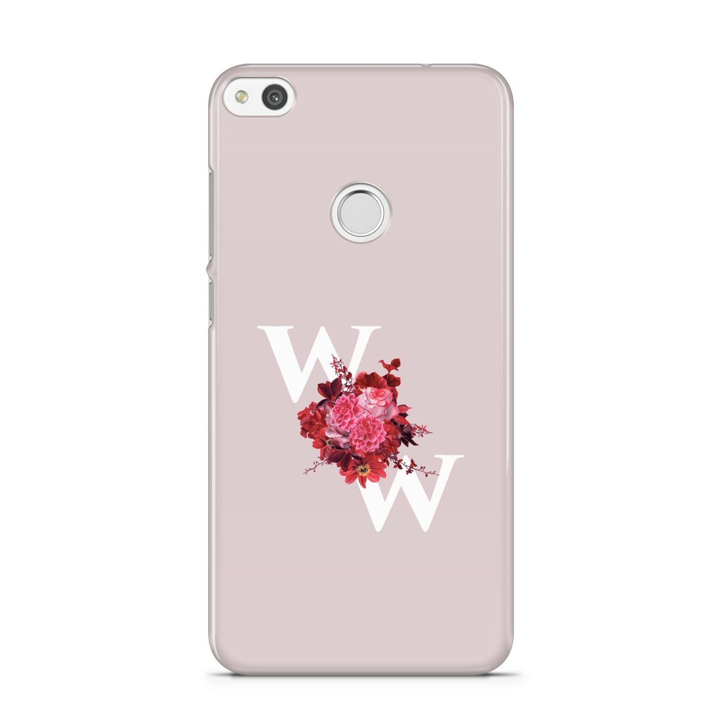 Custom Dual Initial Floral Huawei P8 Lite Case