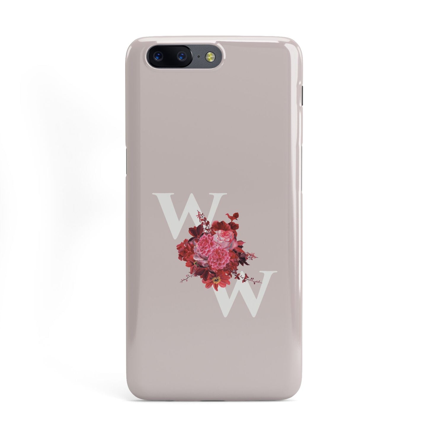 Custom Dual Initial Floral OnePlus Case