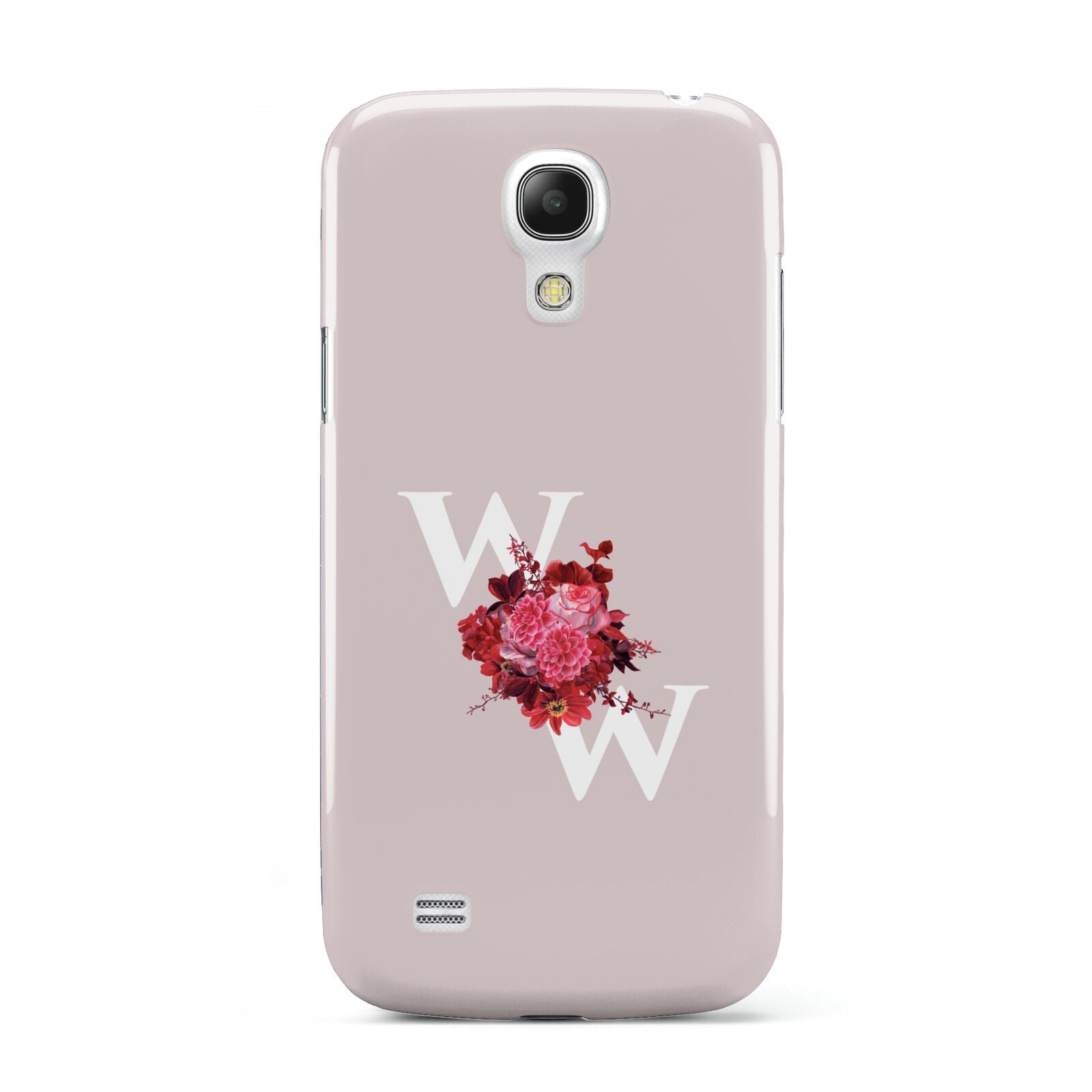 Custom Dual Initial Floral Samsung Galaxy S4 Mini Case