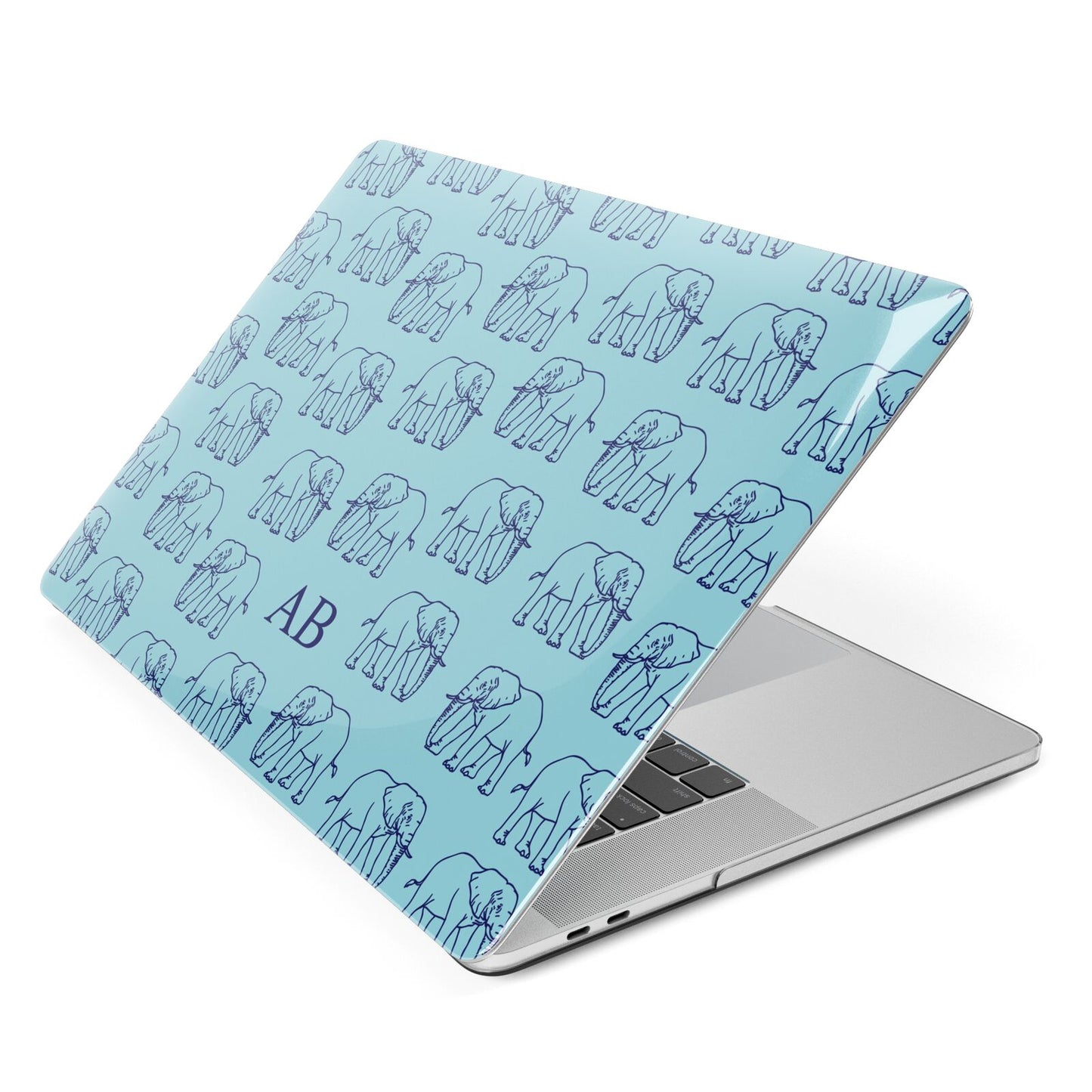 Custom Elephant Apple MacBook Case Side View