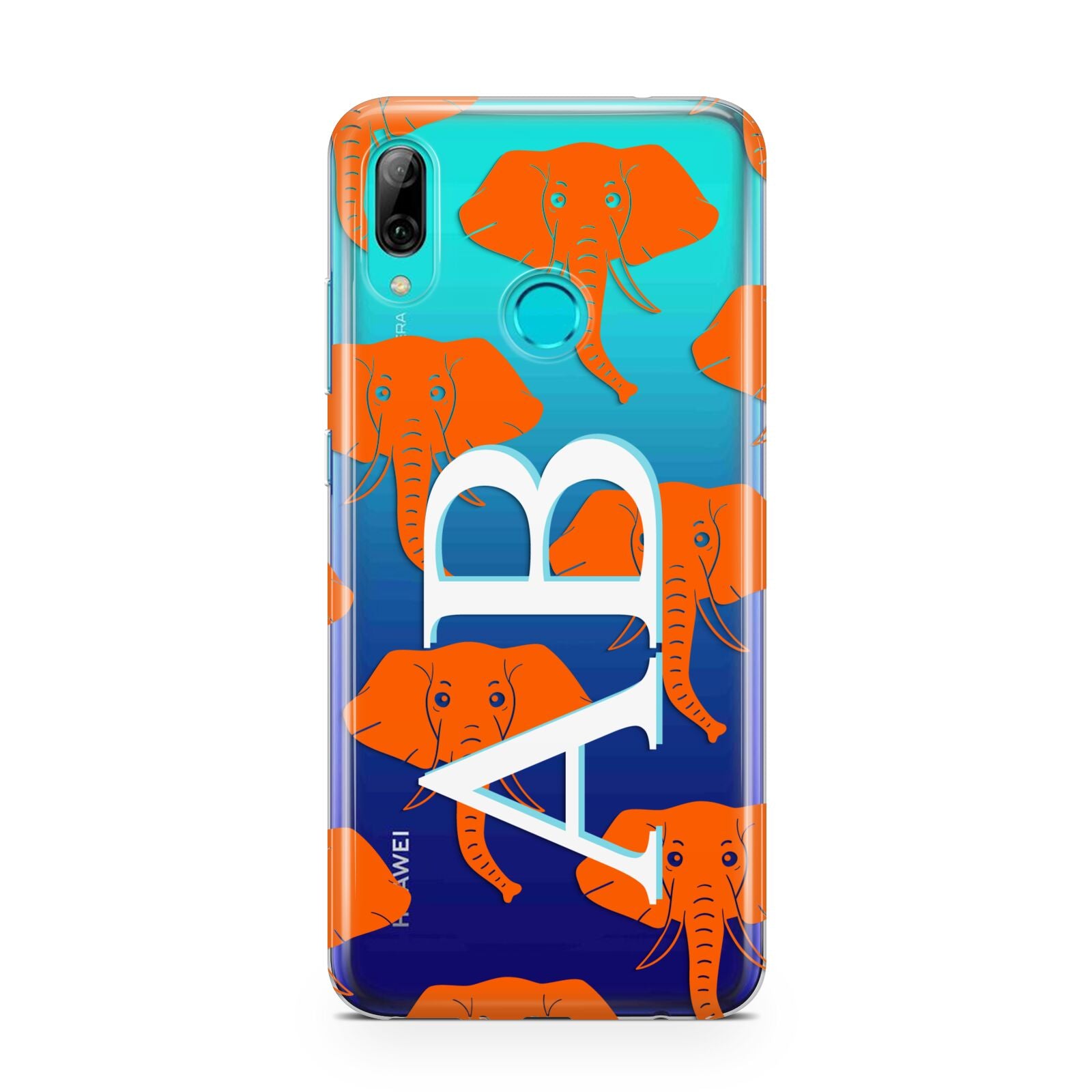 Custom Elephant Initials Huawei P Smart 2019 Case