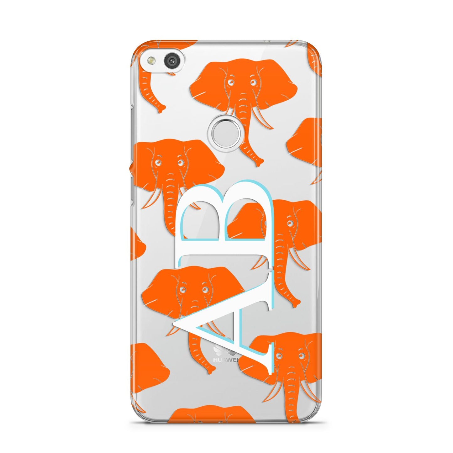 Custom Elephant Initials Huawei P8 Lite Case