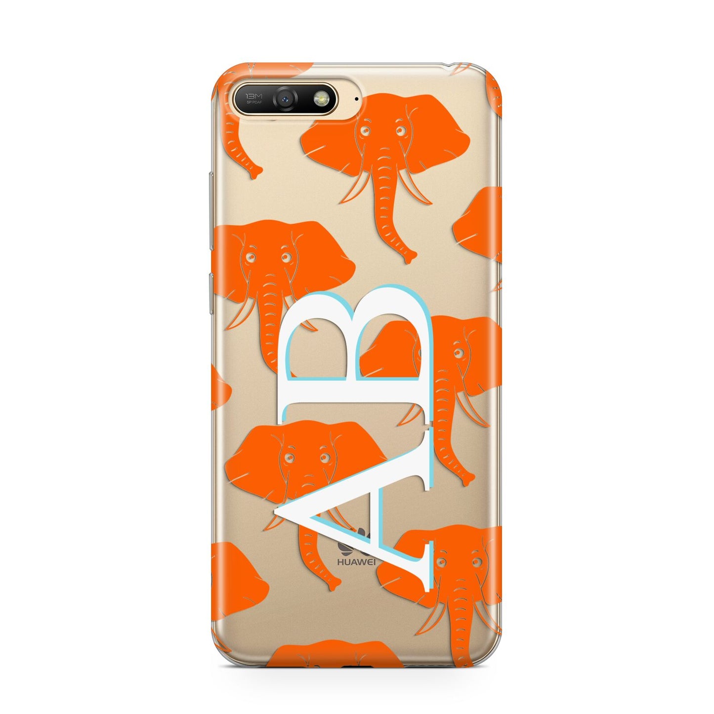 Custom Elephant Initials Huawei Y6 2018