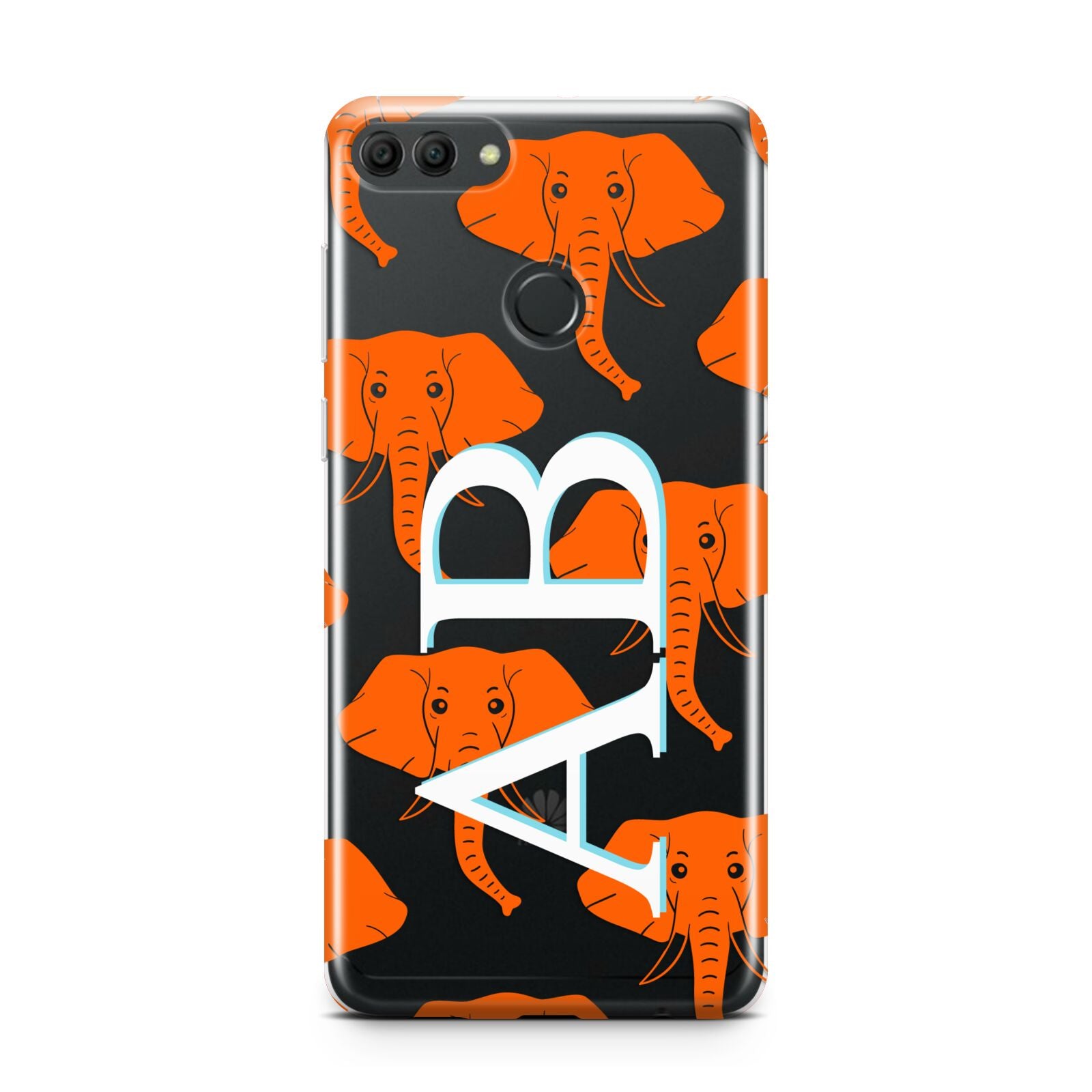 Custom Elephant Initials Huawei Y9 2018