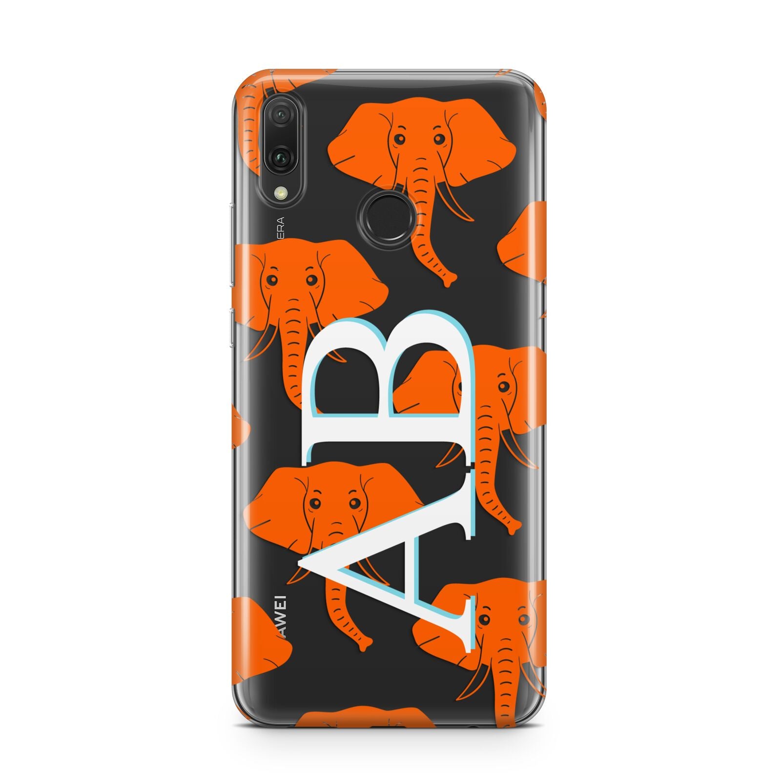 Custom Elephant Initials Huawei Y9 2019