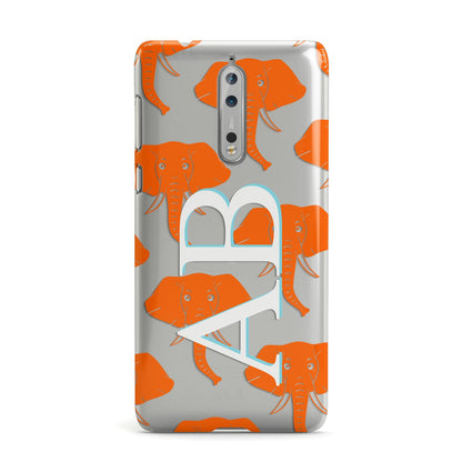 Custom Elephant Initials Nokia Case