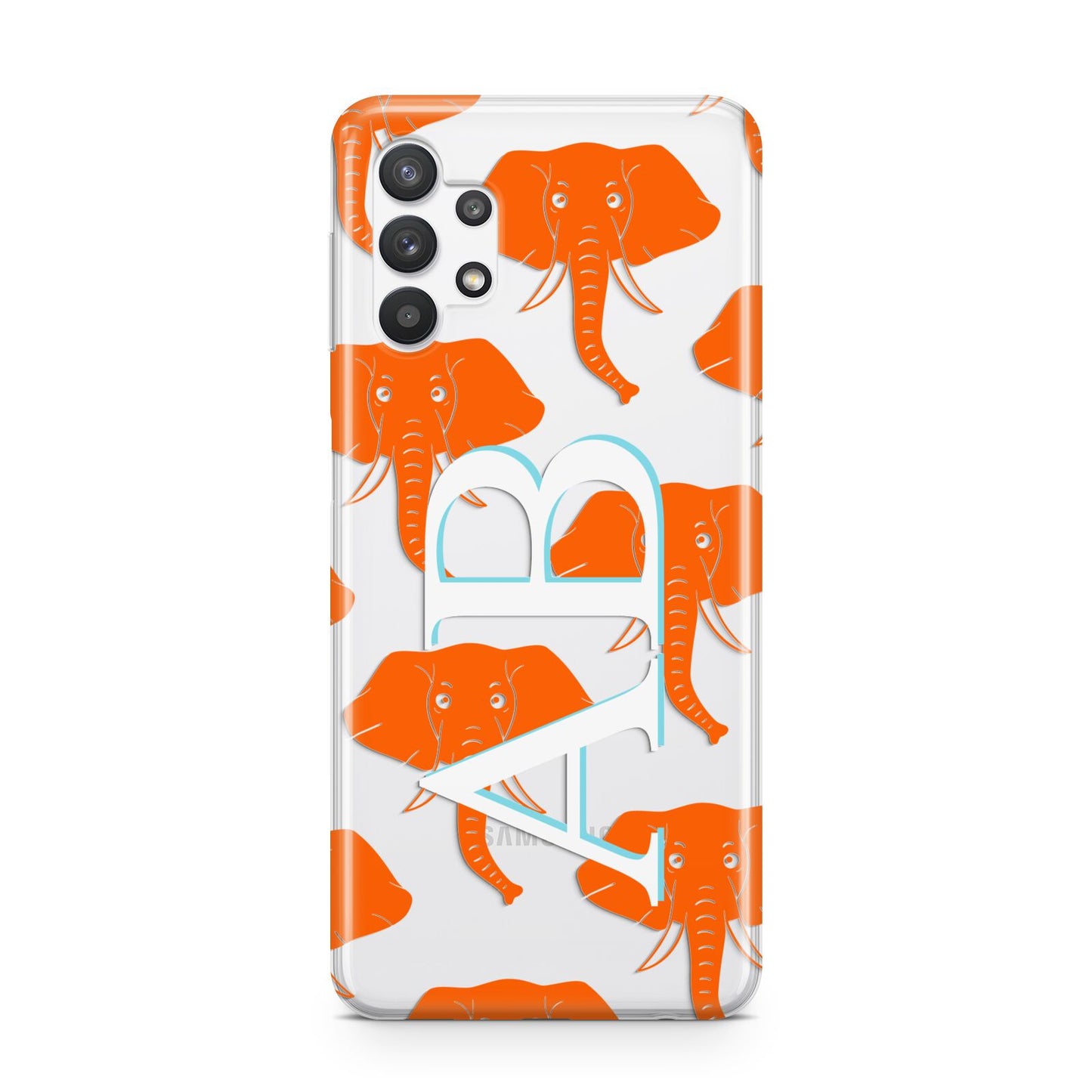 Custom Elephant Initials Samsung A32 5G Case