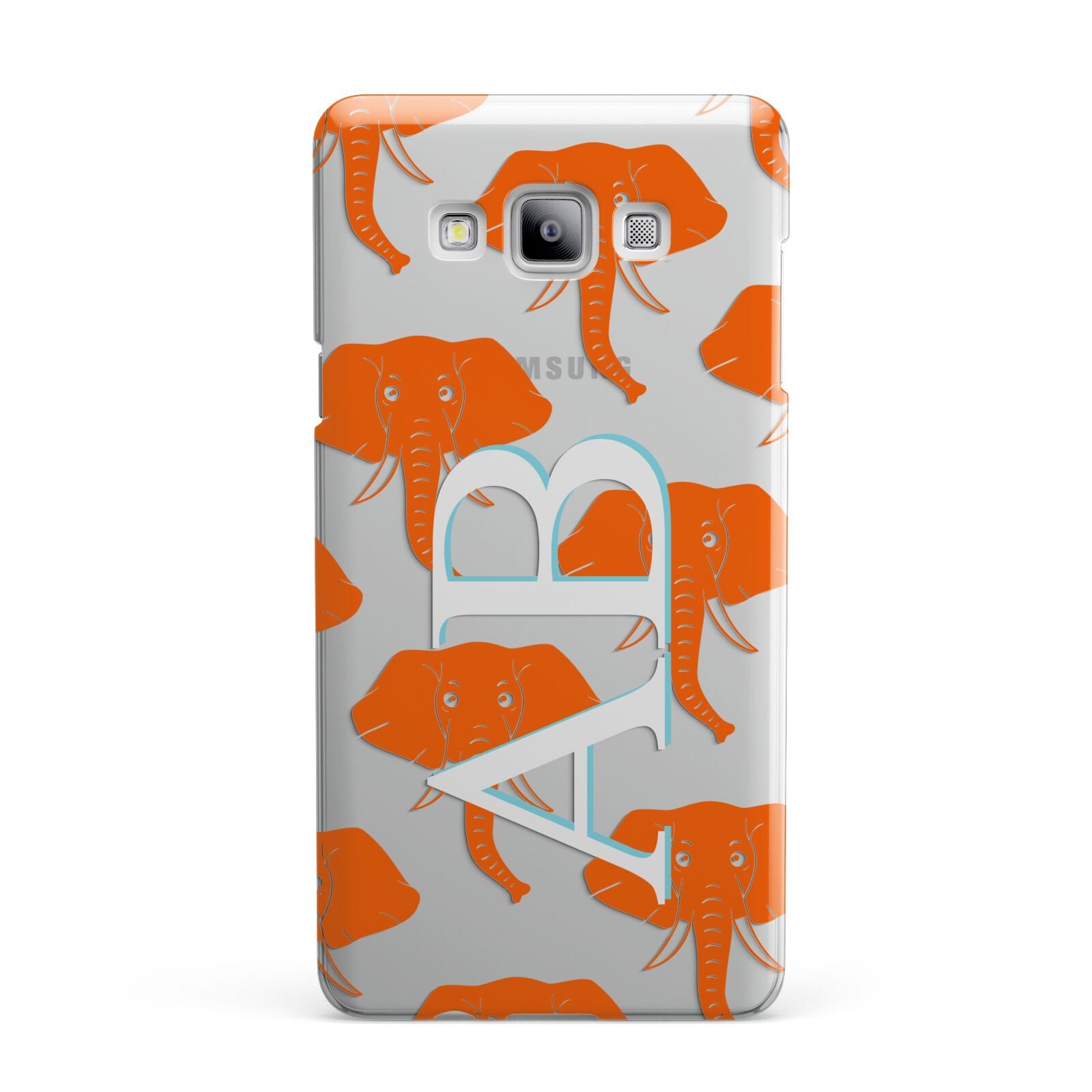 Custom Elephant Initials Samsung Galaxy A7 2015 Case