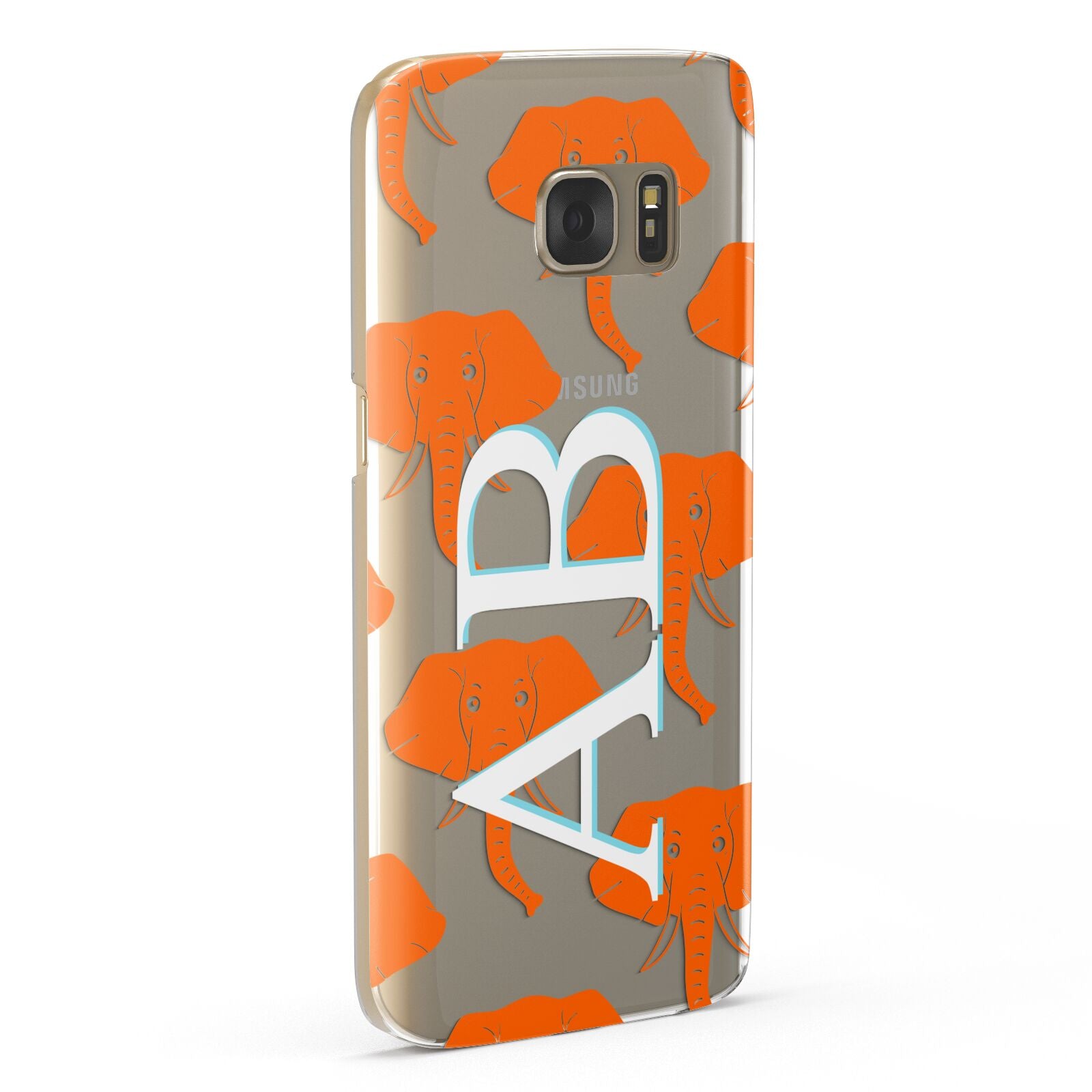 Custom Elephant Initials Samsung Galaxy Case Fourty Five Degrees