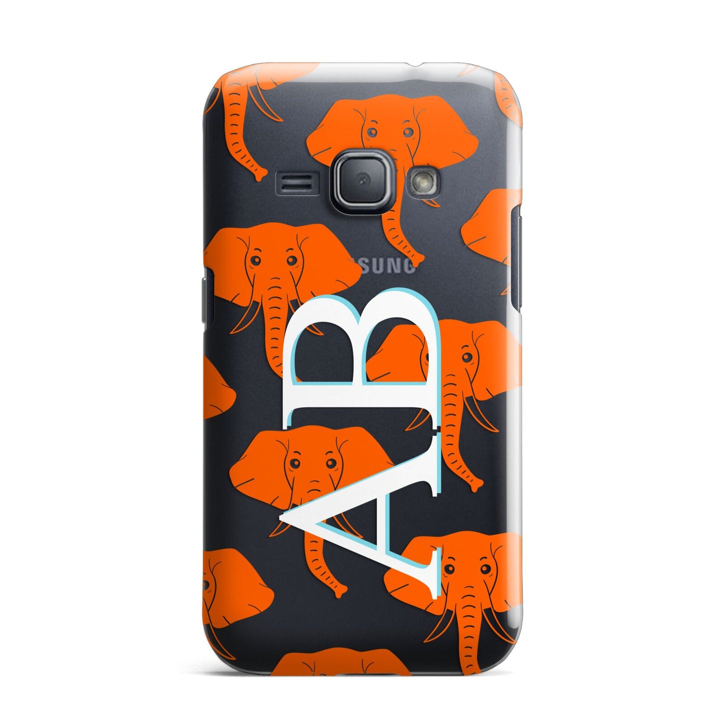 Custom Elephant Initials Samsung Galaxy J1 2016 Case