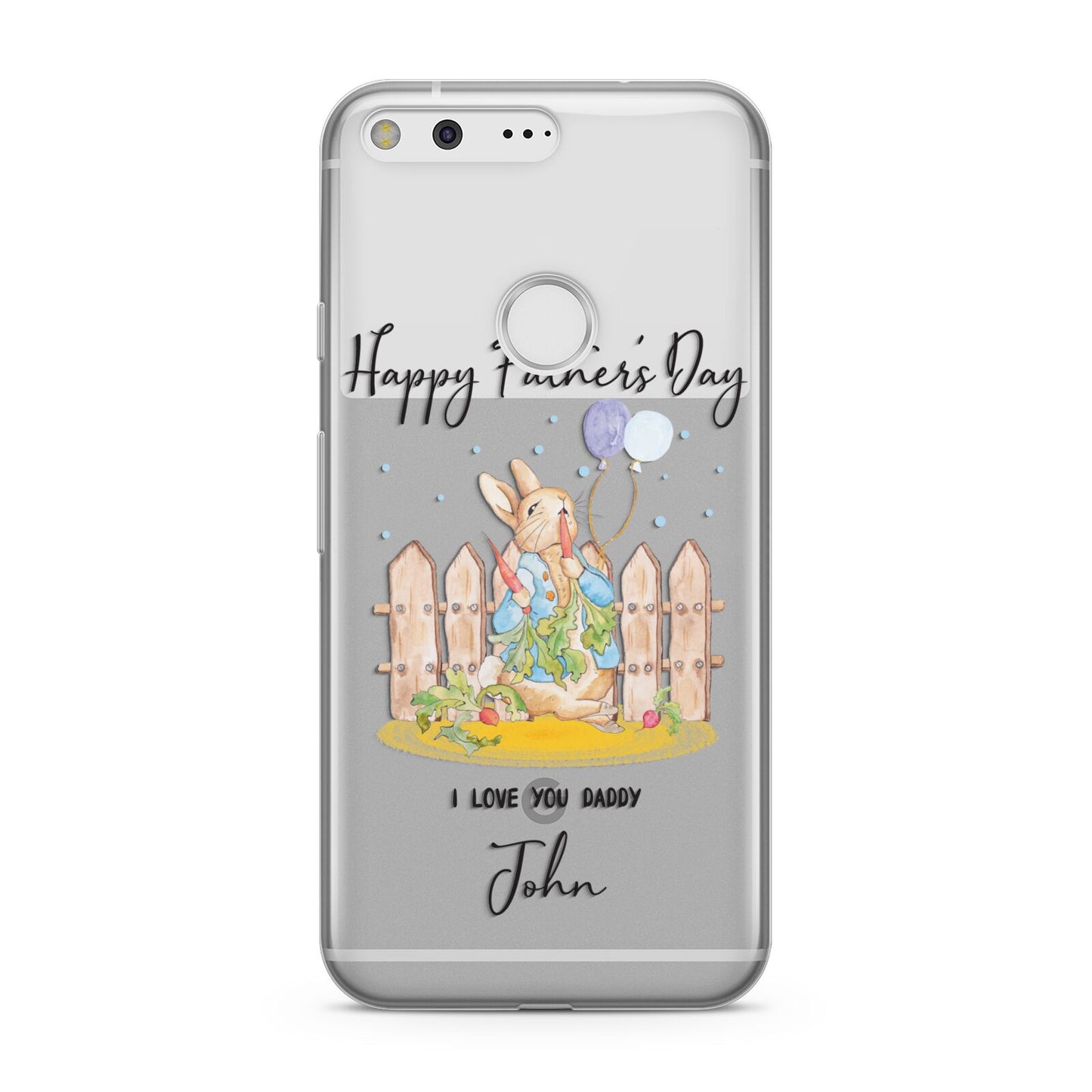 Custom Father s Day Rabbit Google Pixel Case